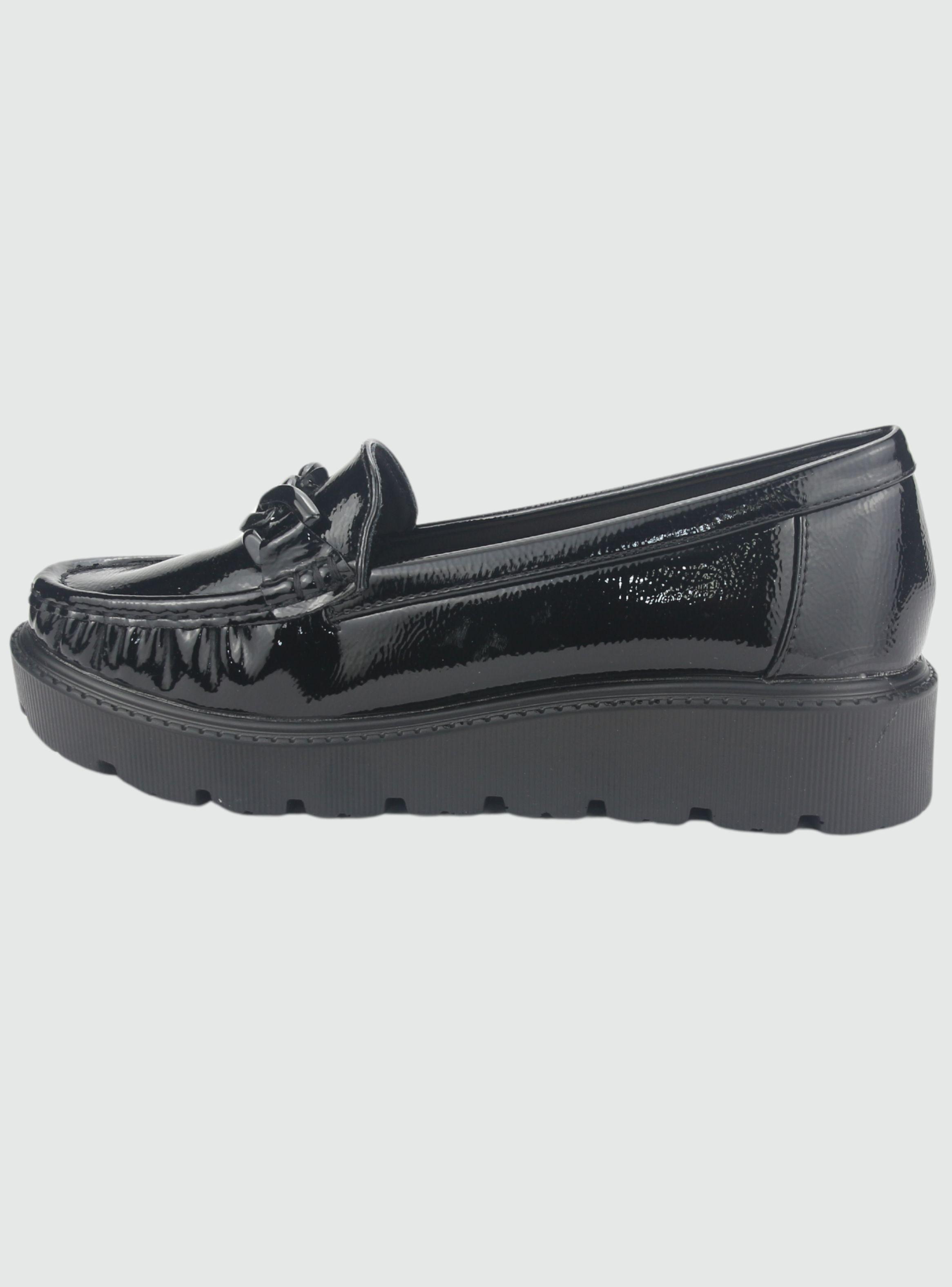 Mocasin Chalada Mujer Gran-21 Negro Casual-1