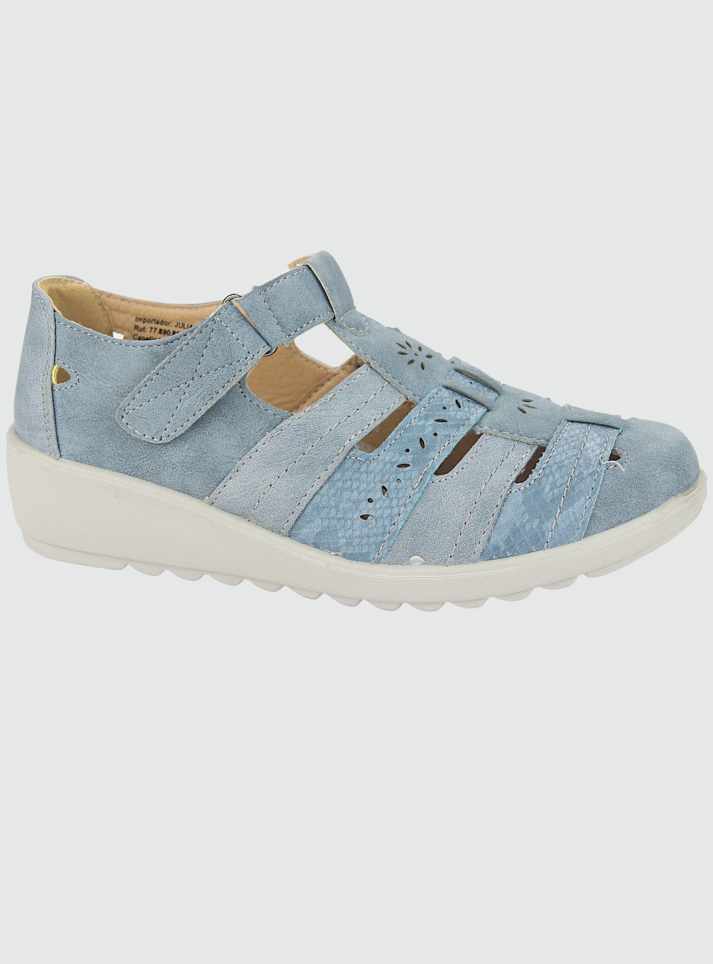 Mocasin Chalada Mujer Deza-2 Azul Casual-0
