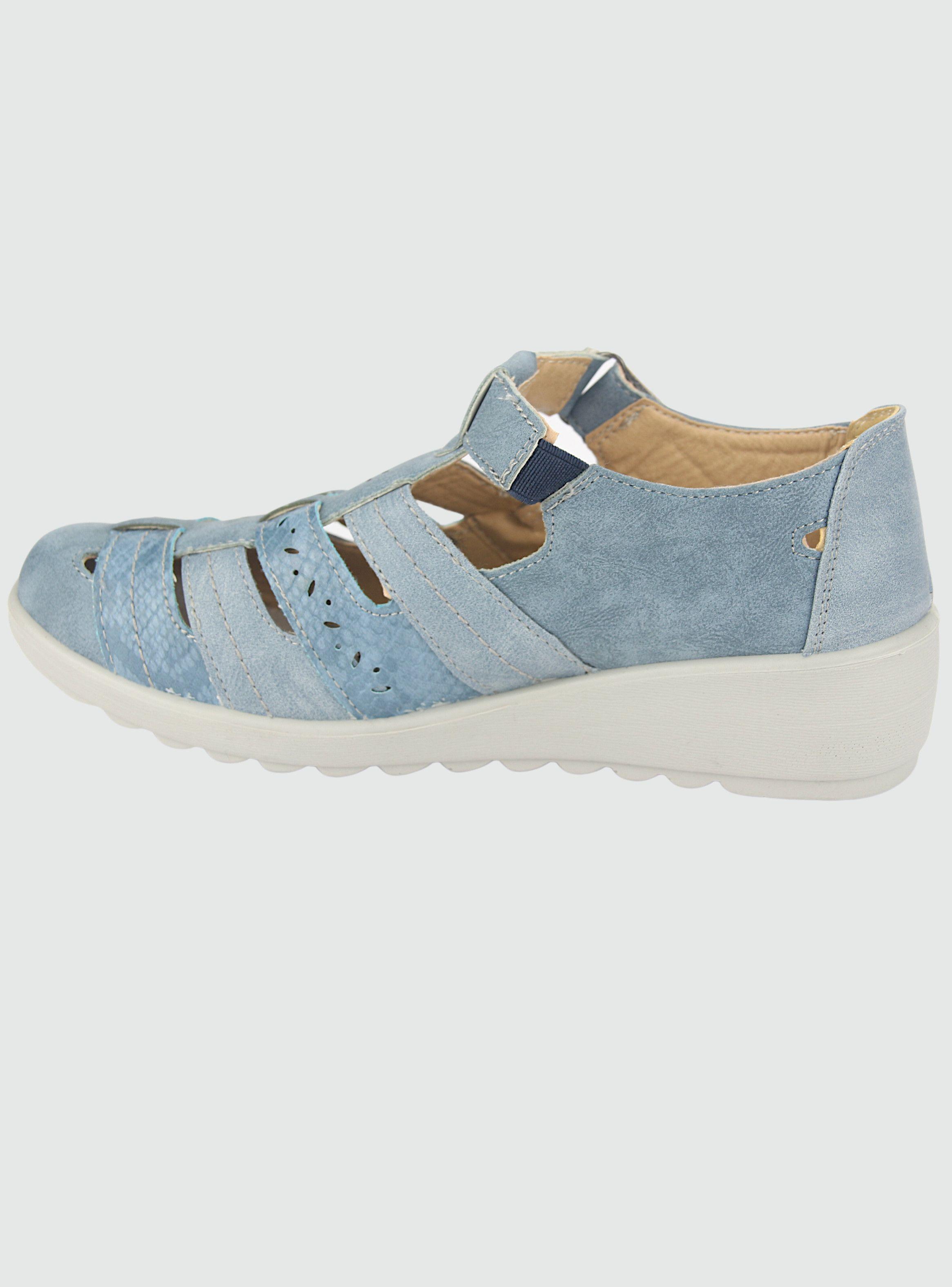 Mocasin Chalada Mujer Deza-2 Azul Casual-1