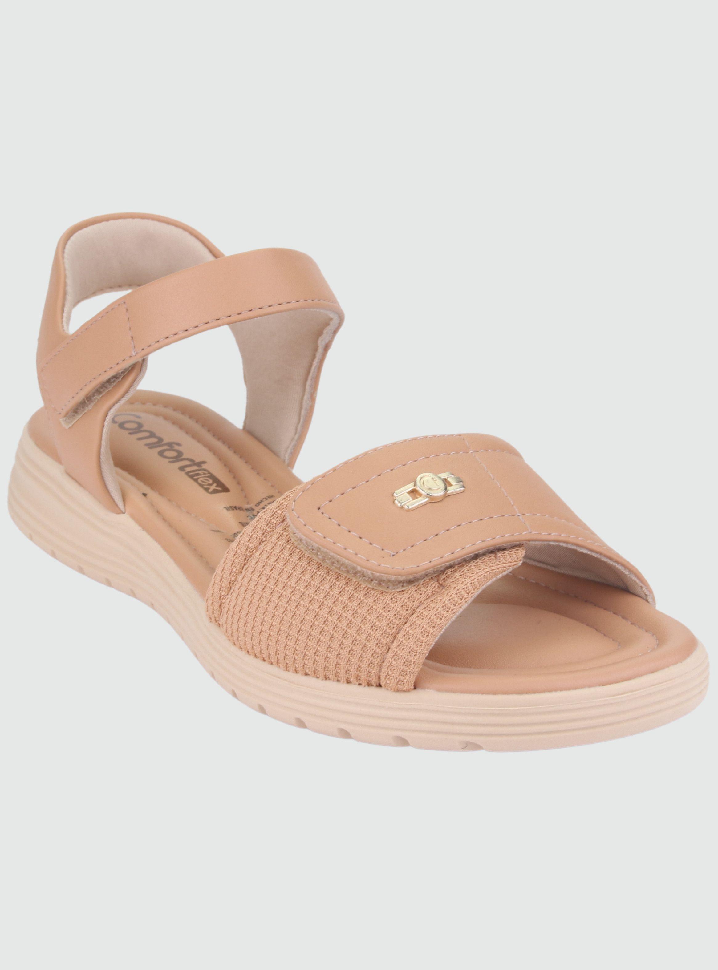 Sandalia Comfortflex Mujer 2251403 Nude Moda-2