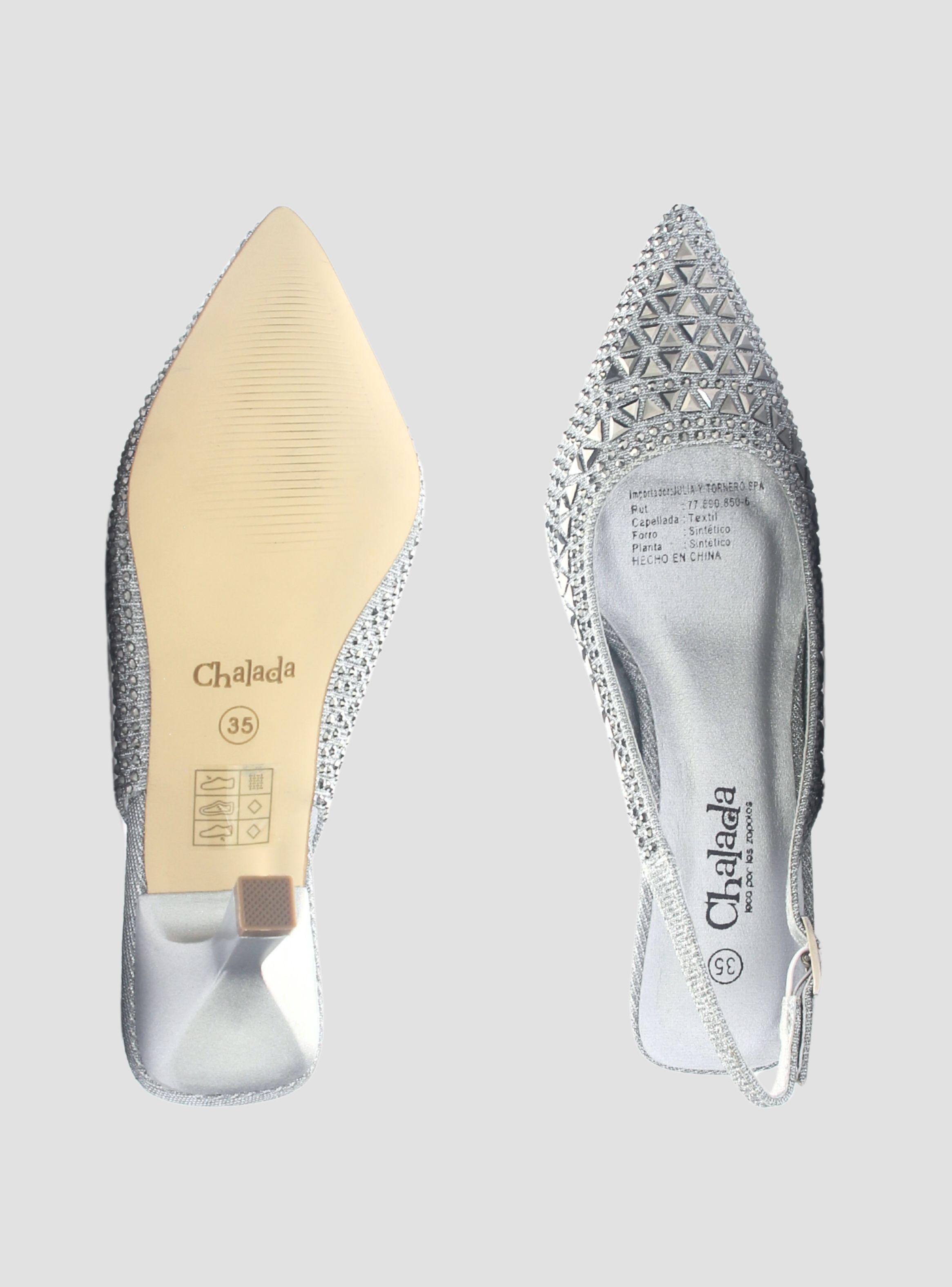 Zapato Mujer Chalada Hot-70 Plateado Casual-6
