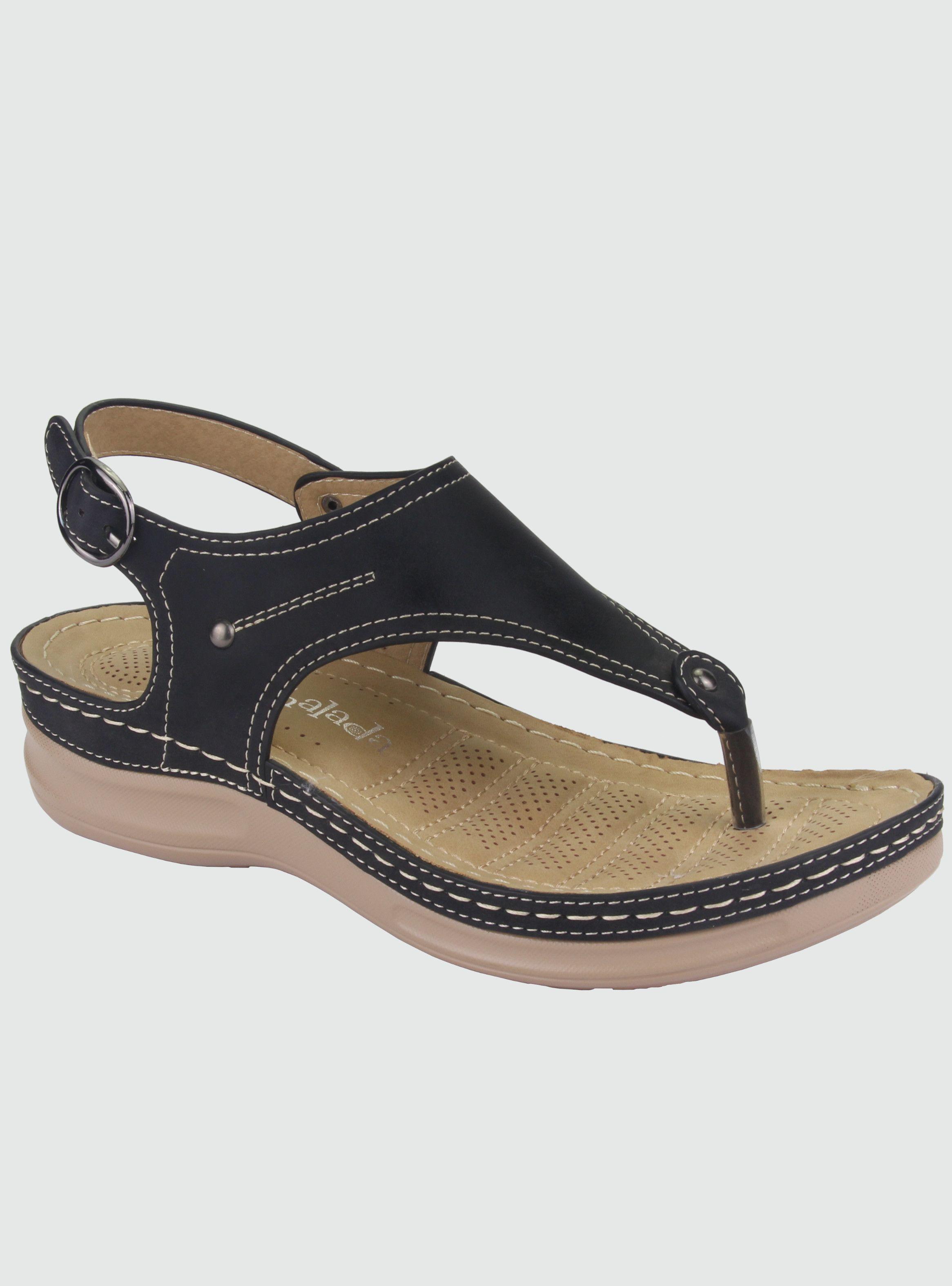 Sandalia Chalada Mujer Kon-11 Negro Casual-0