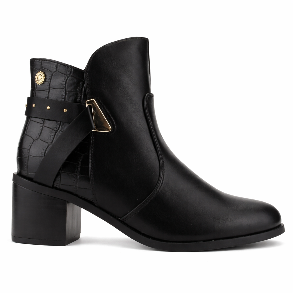 Botin Negro Mujer Casual Chalada Diva-0
