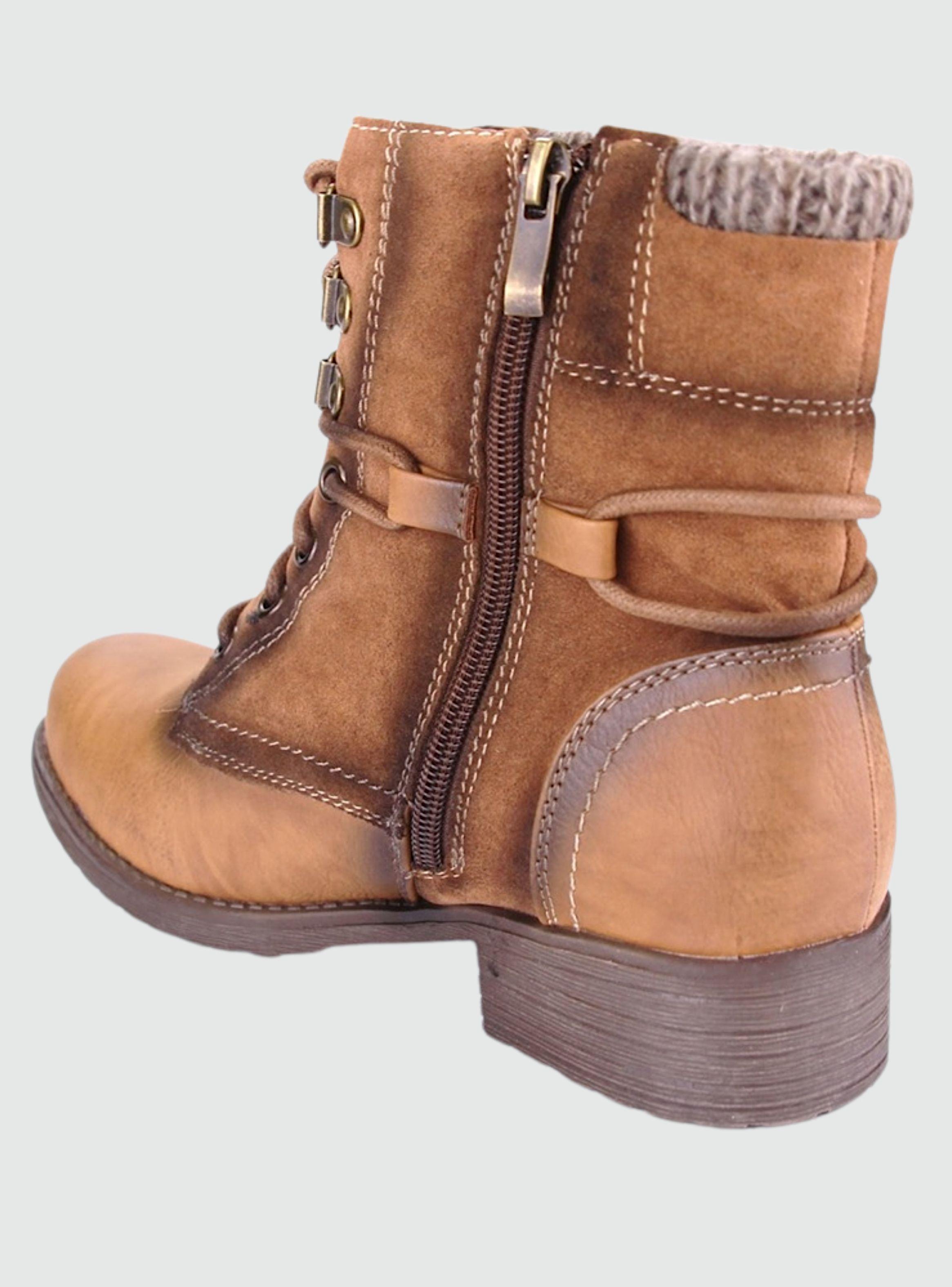 Botin Chalada Mujer Army-30 Camel Casual-1