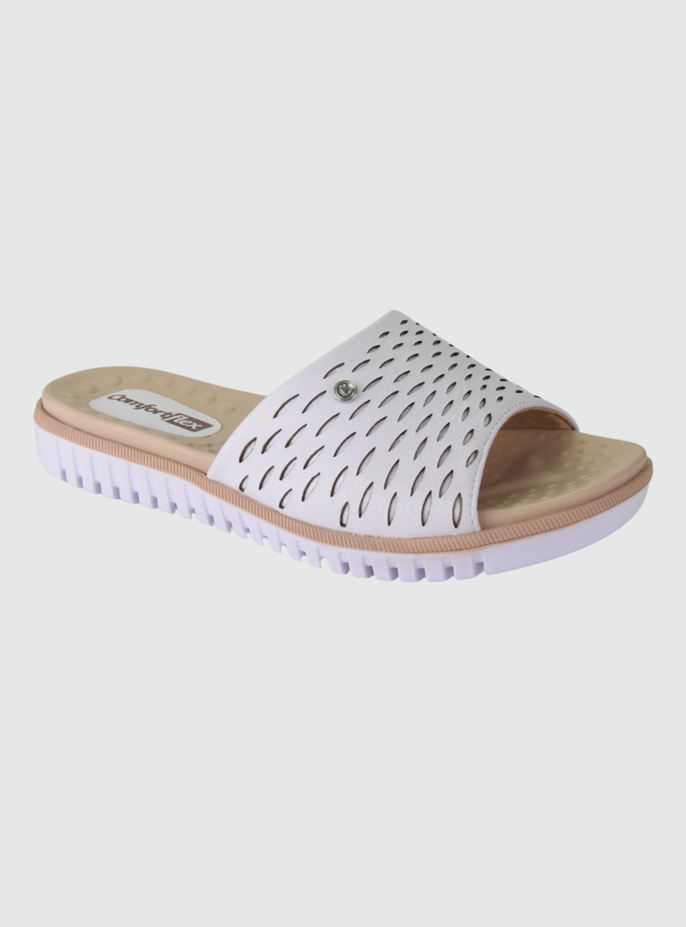 Sandalia Comfortflex Mujer 2145303 Blanco Moda-0