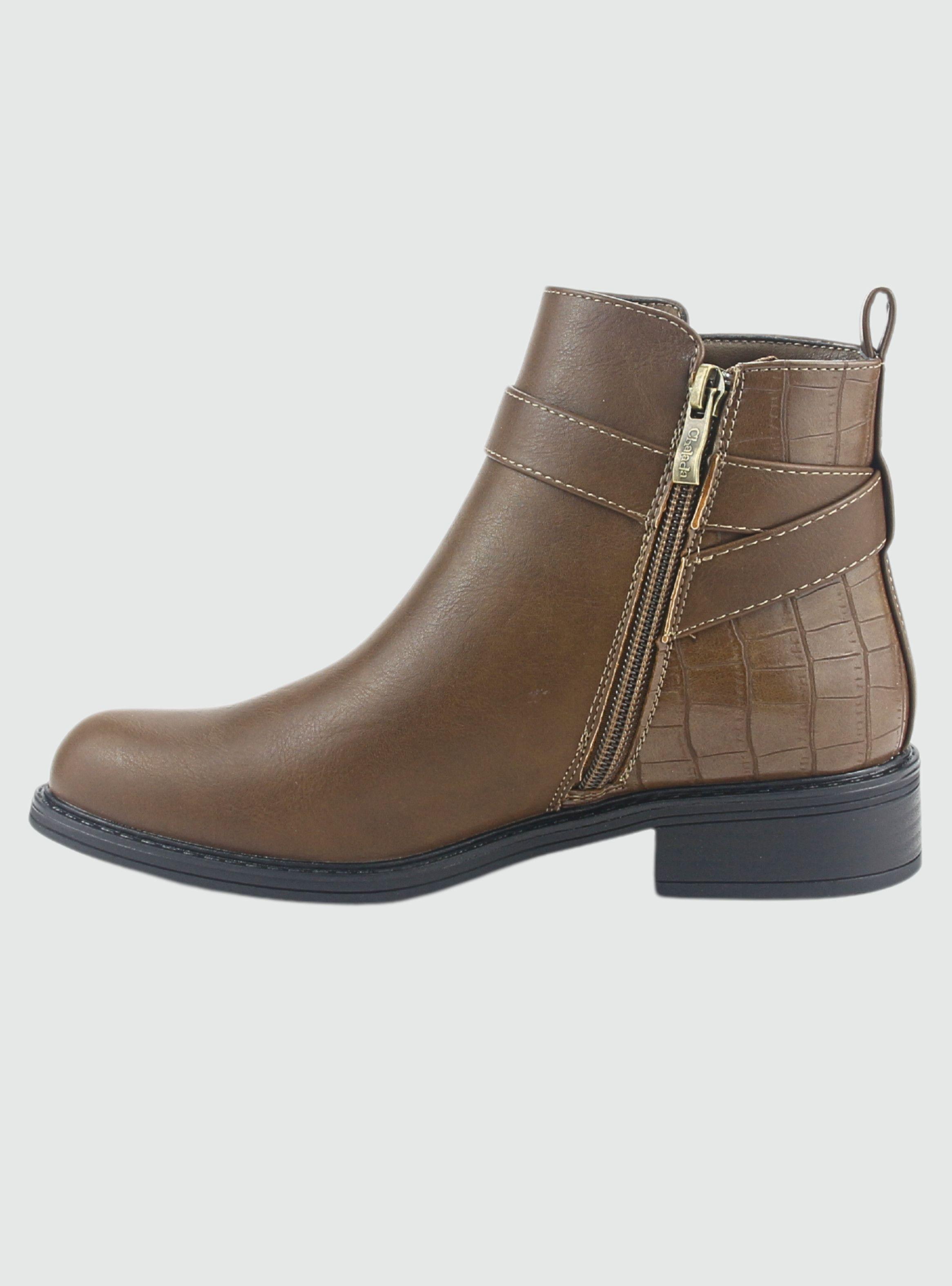 Botin Chalada Mujer Traffa-51 Taupe Casual-1