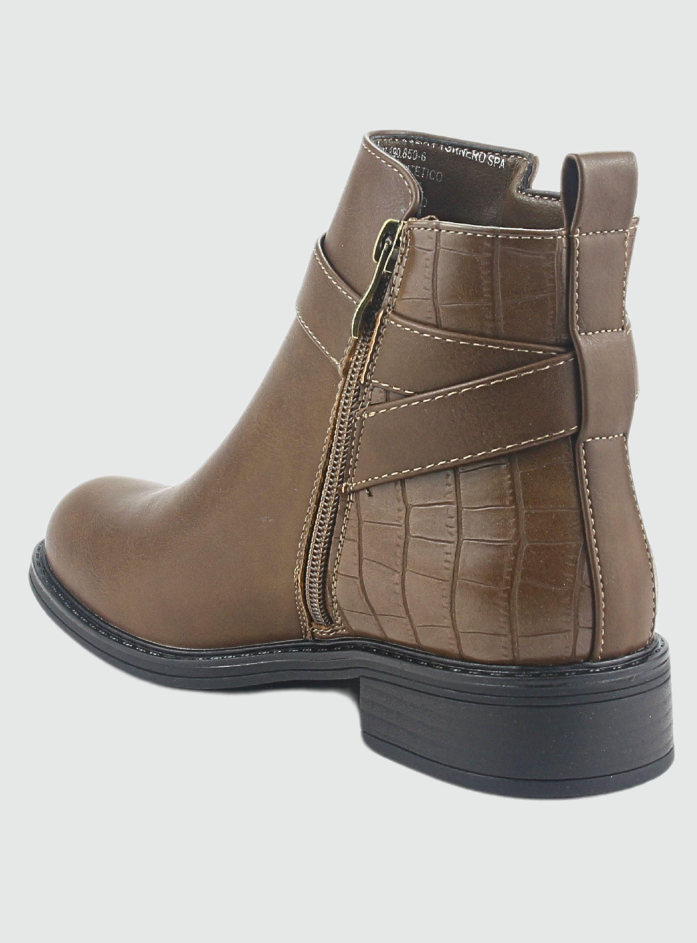 Botin Chalada Mujer Traffa-51 Taupe Casual-3