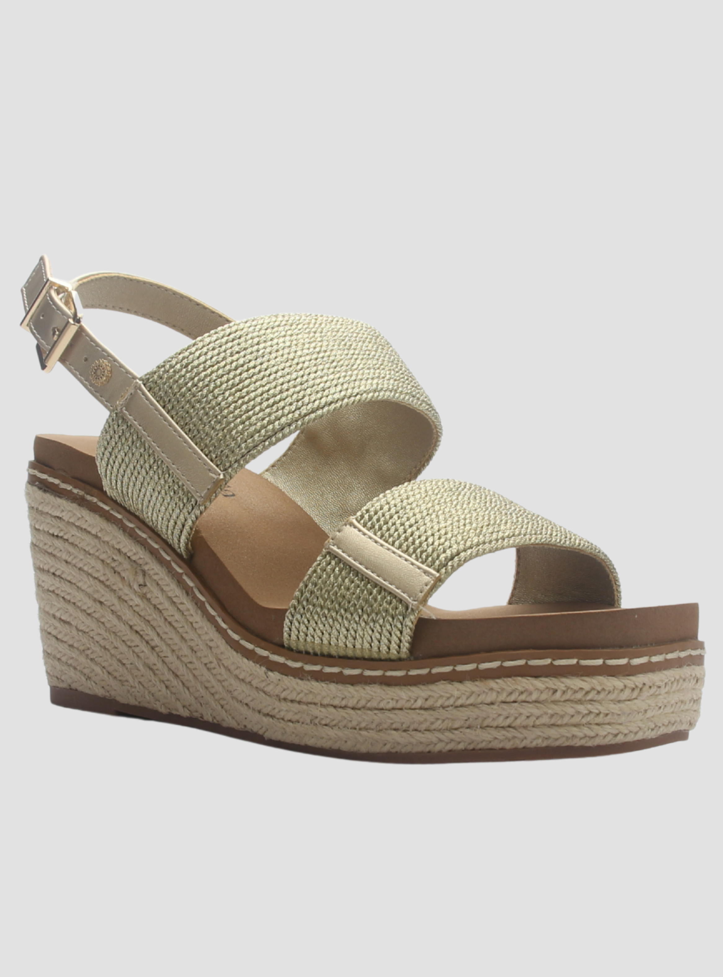 Sandalia de mujer Dorada Casual Chalada Polefom-1-2