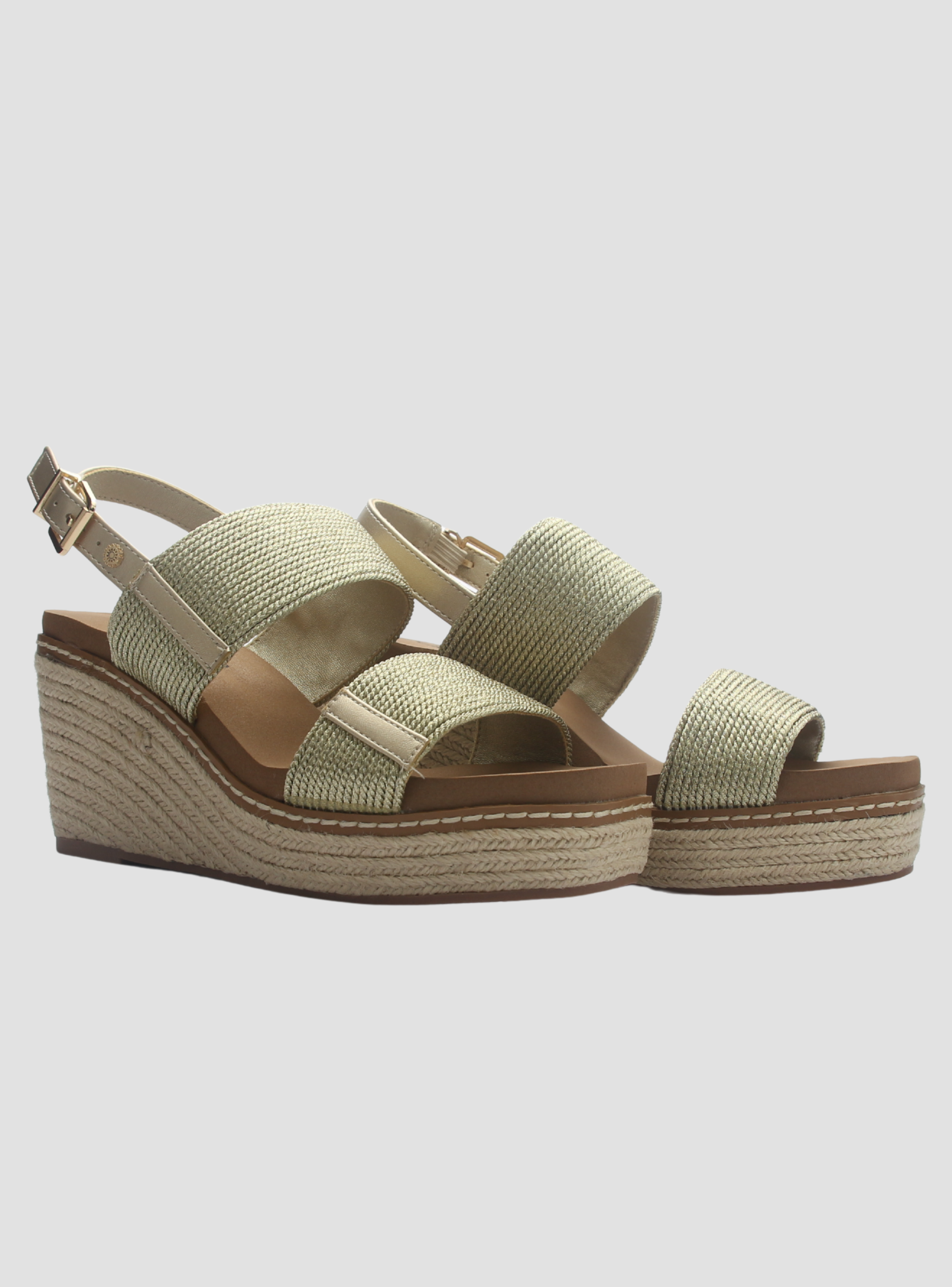 Sandalia de mujer Dorada Casual Chalada Polefom-1-4