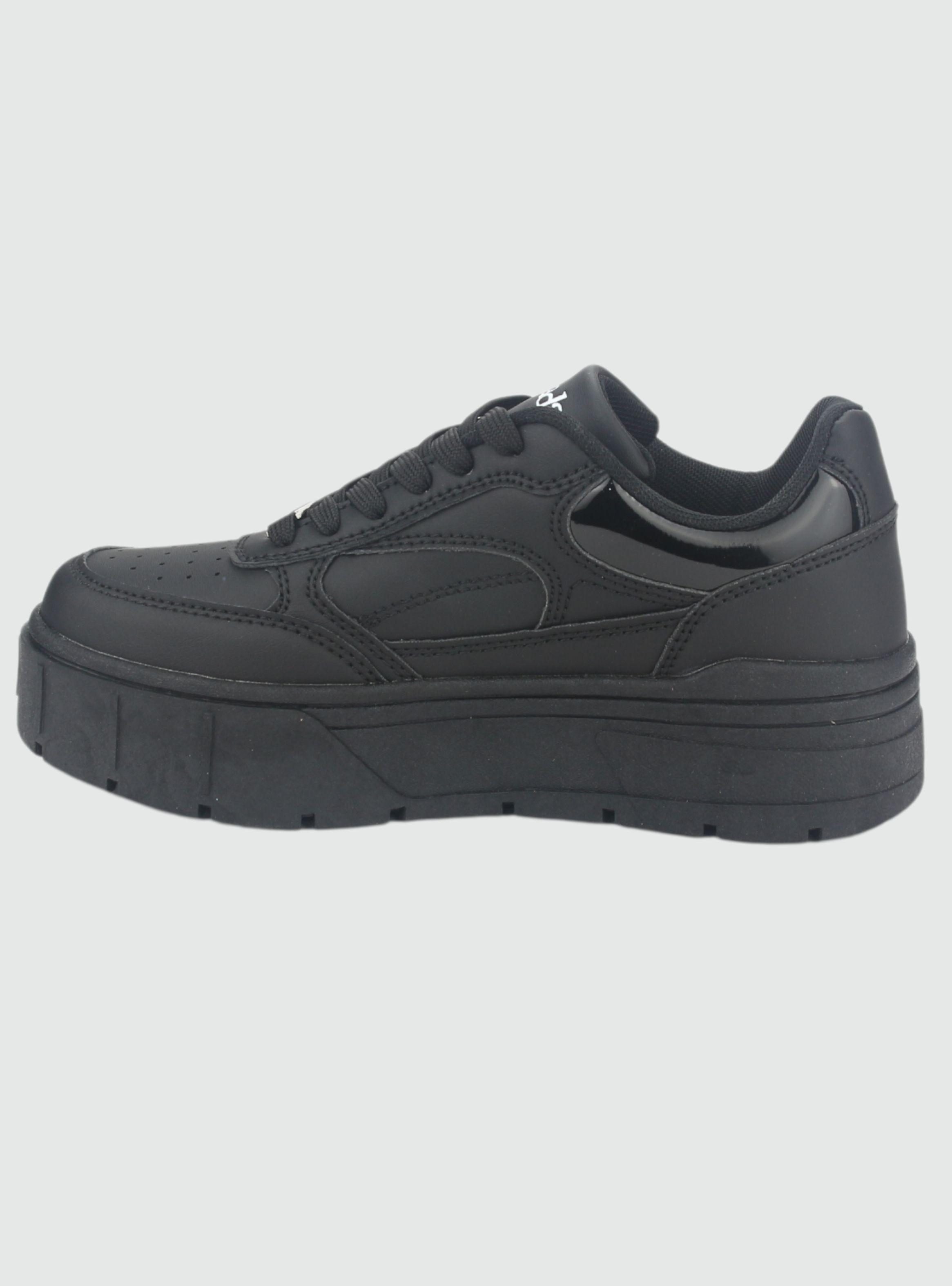 Zapatilla Chalada Mujer Troya-1 Negro Urbano-1