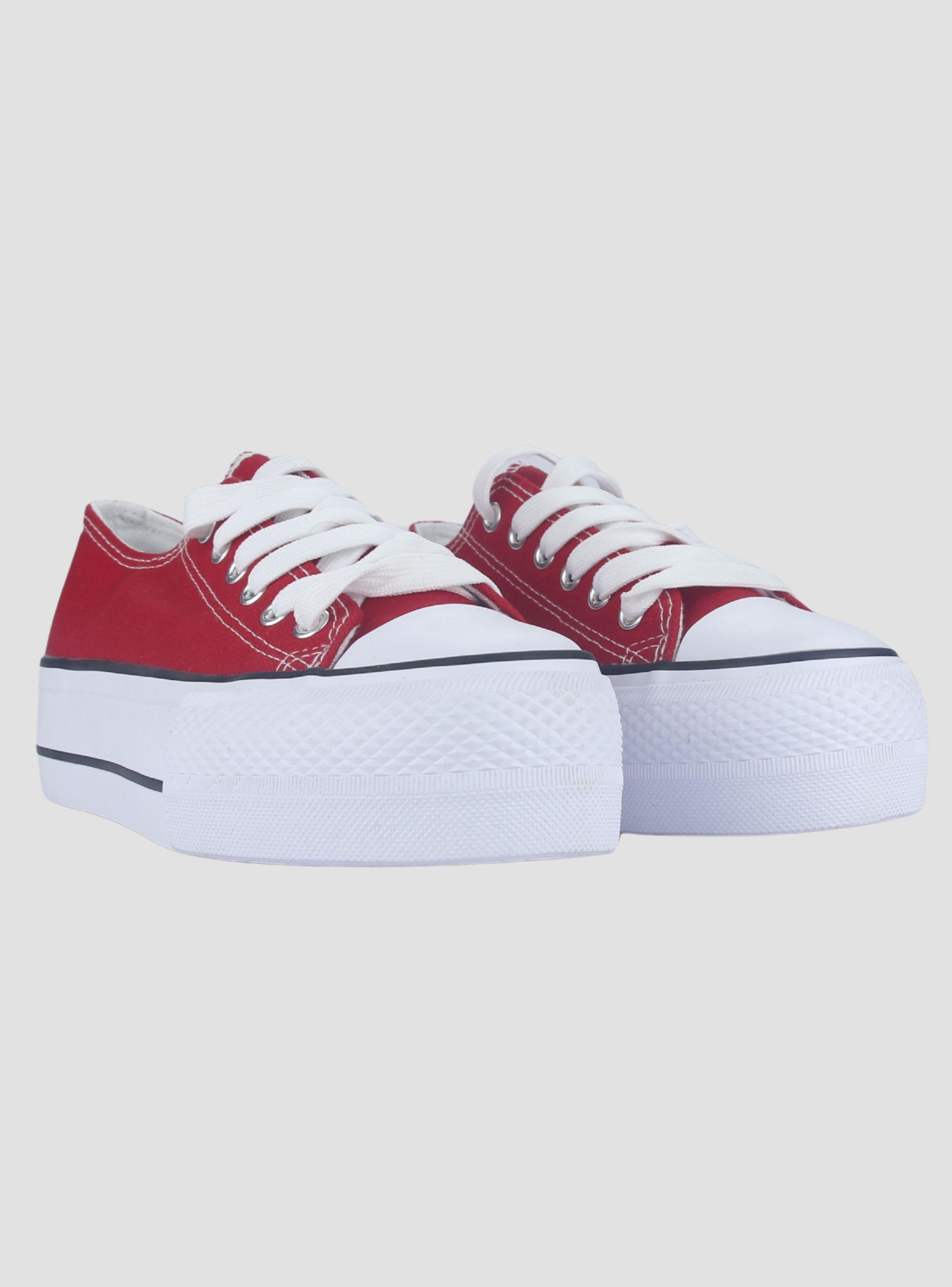 Zapatilla Chalada Mujer Cruni-1 Rojo Urbano-4