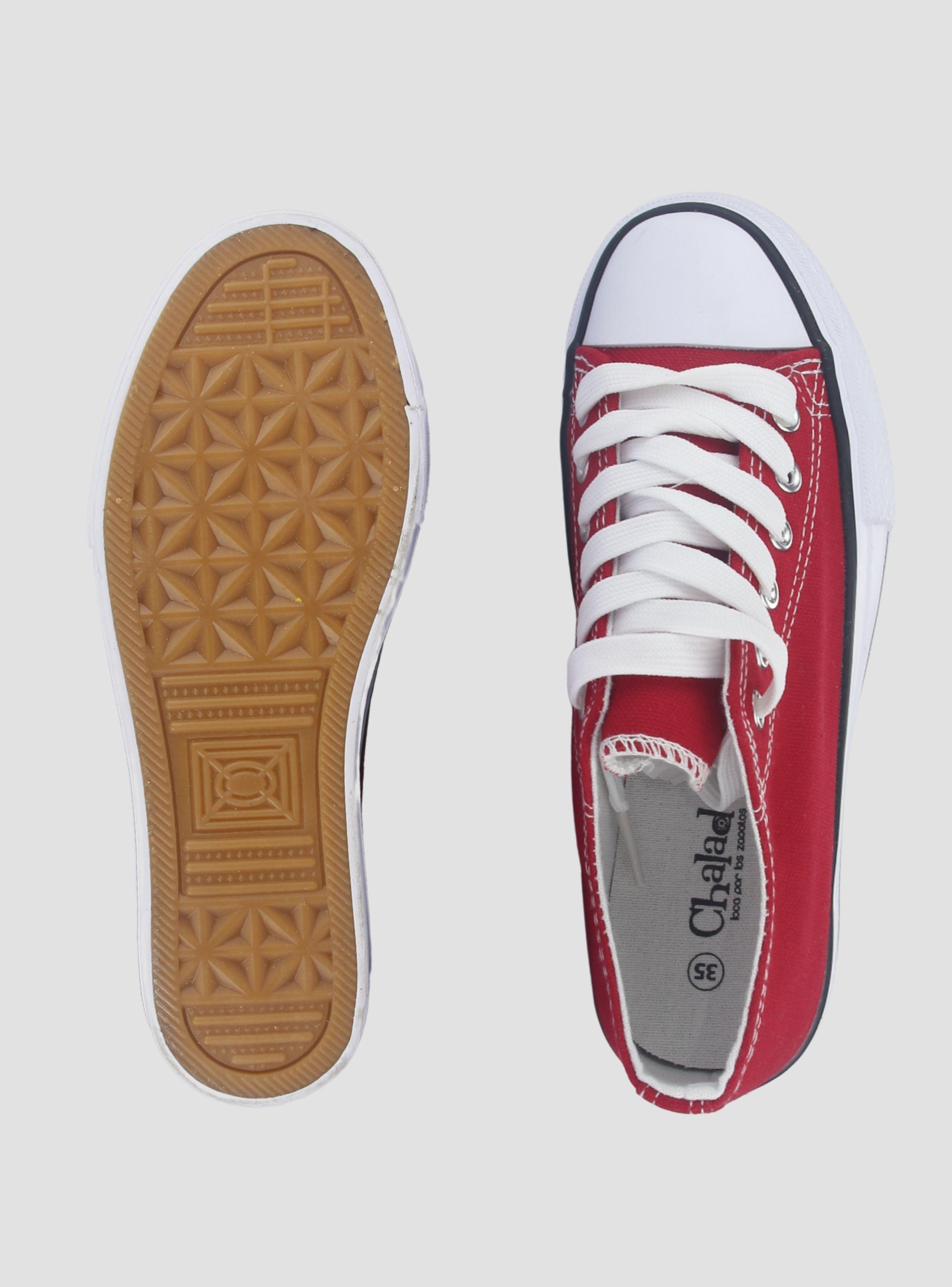 Zapatilla Chalada Mujer Cruni-1 Rojo Urbano-5