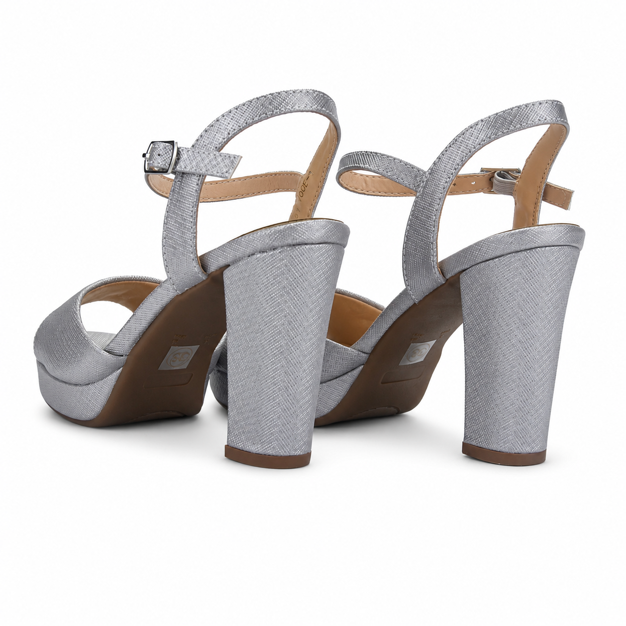 Sandalia de Mujer, Plateada Casual Chalada Voce-1-5