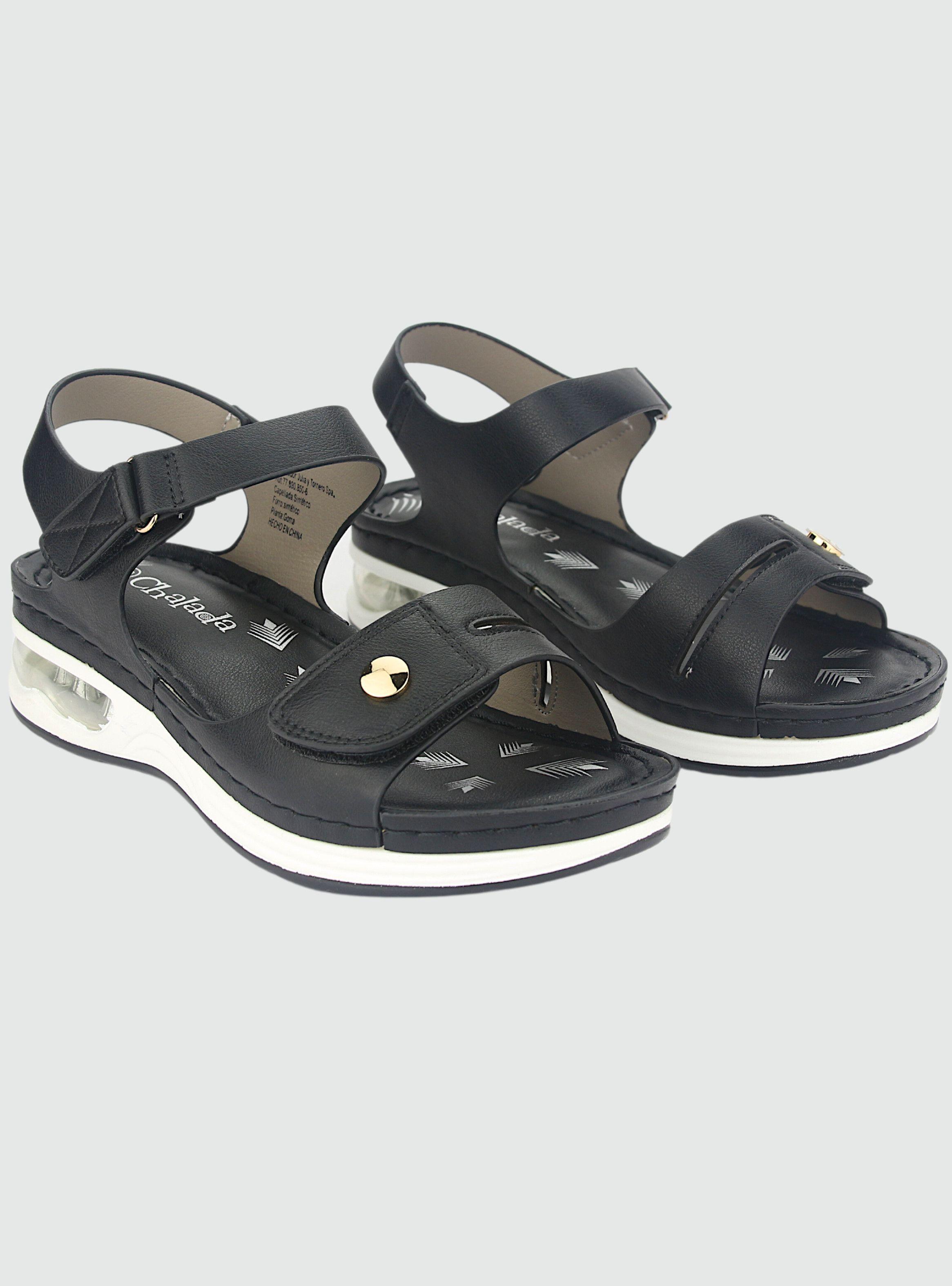 Sandalia Chalada Mujer Yana-11 Negro Casual-4