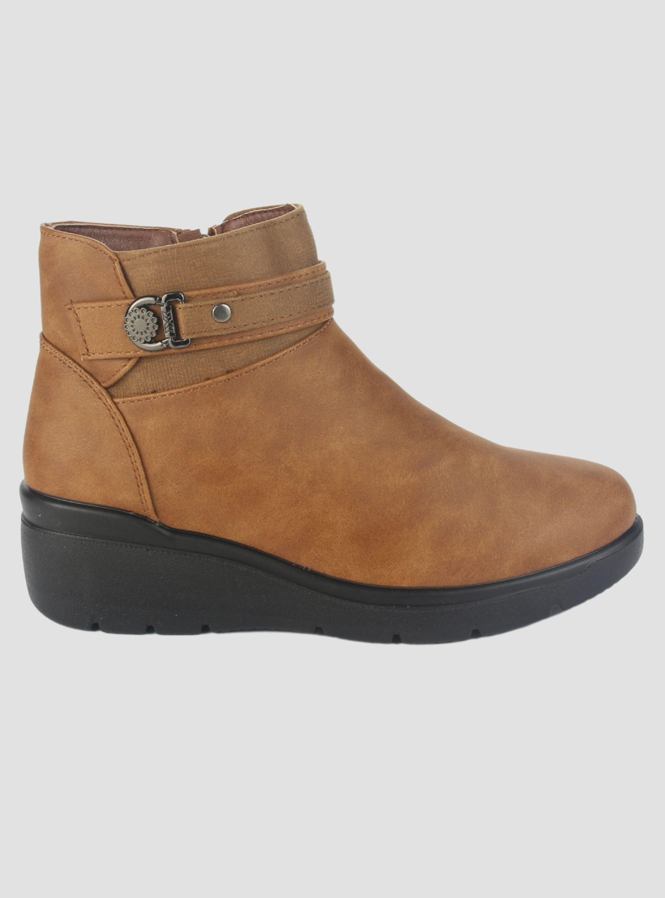 Botin Chalada Mujer Curve-5 Tostado Casual-0