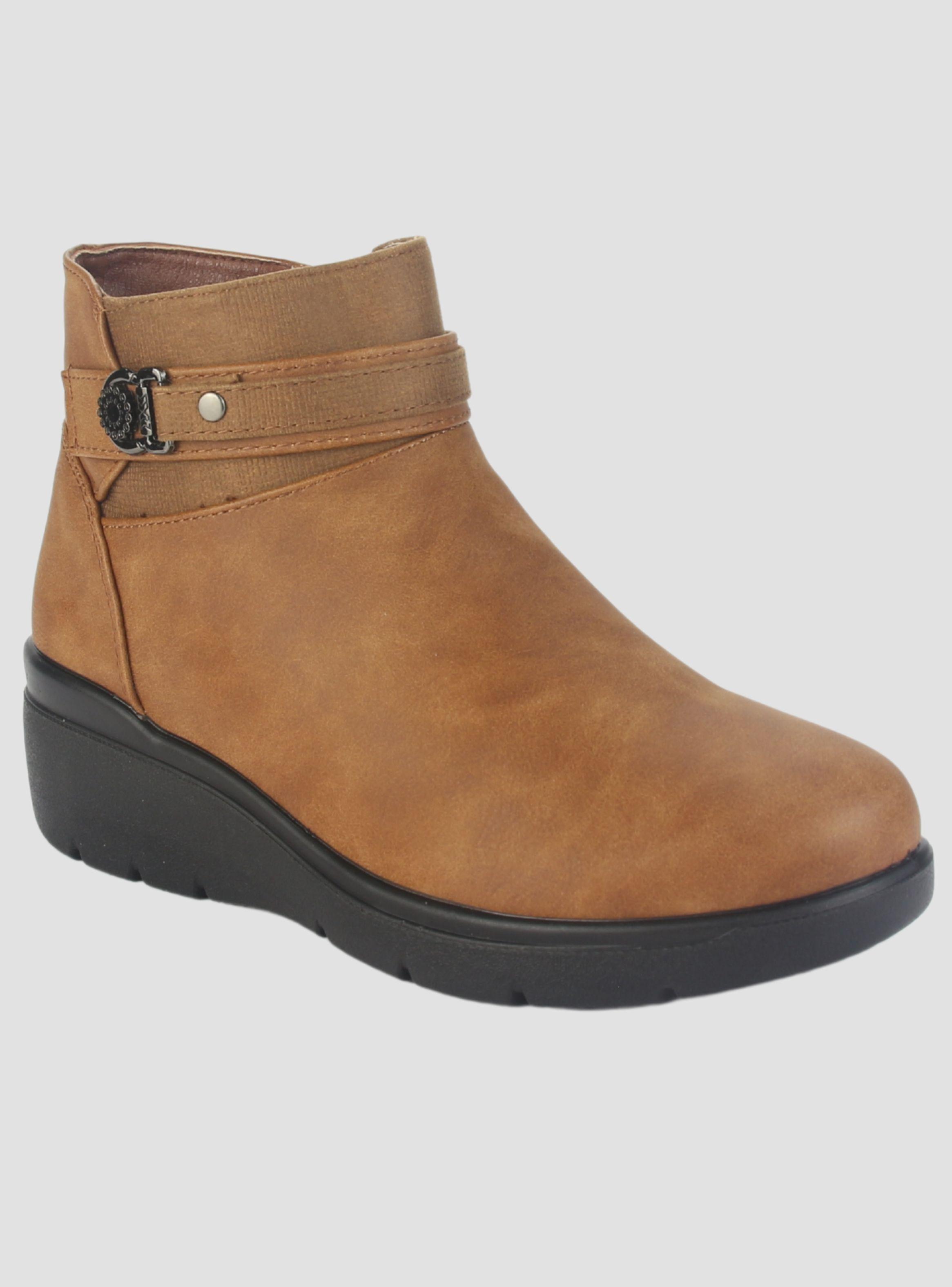 Botin Chalada Mujer Curve-5 Tostado Casual-2