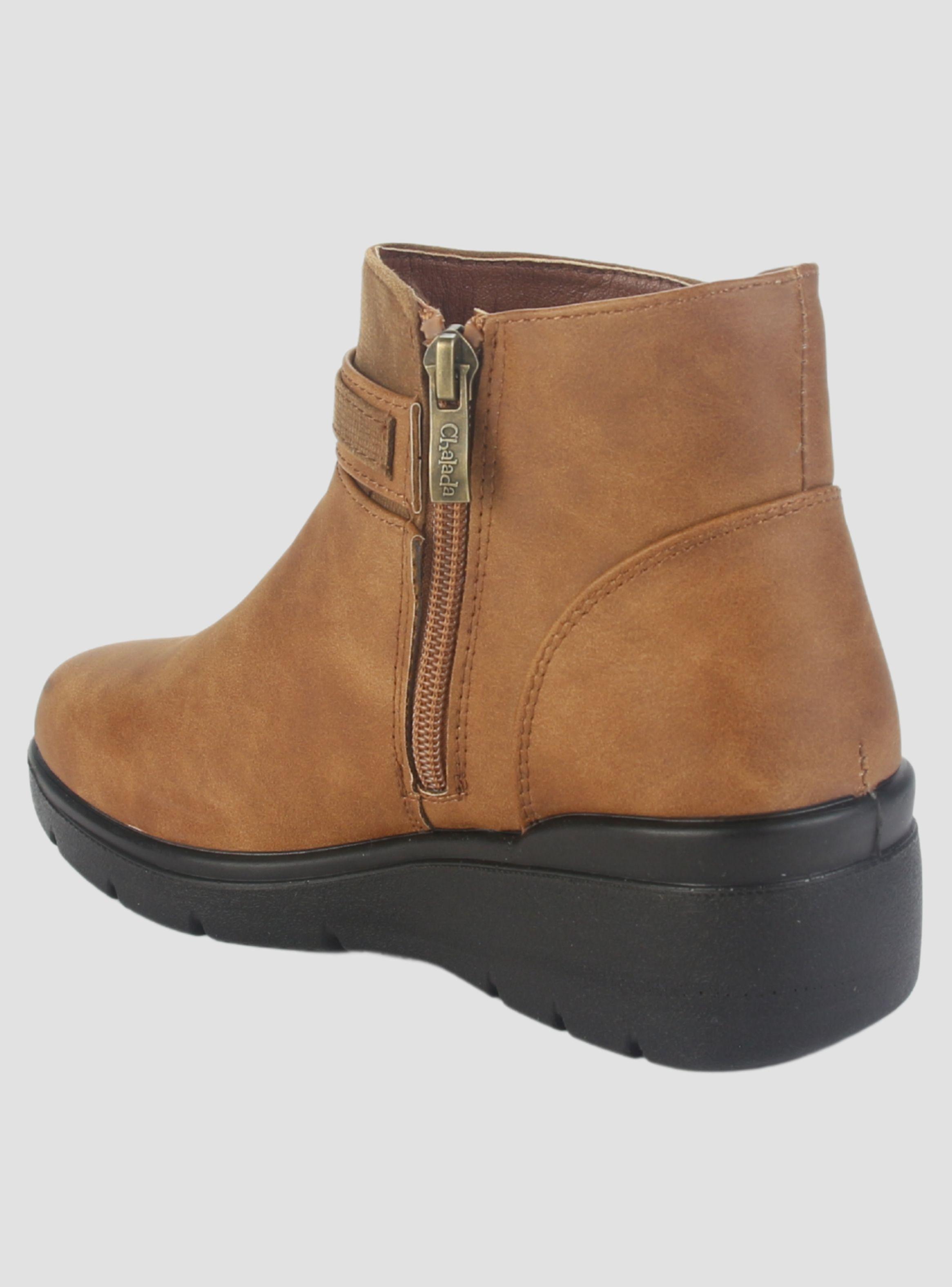 Botin Chalada Mujer Curve-5 Tostado Casual-3