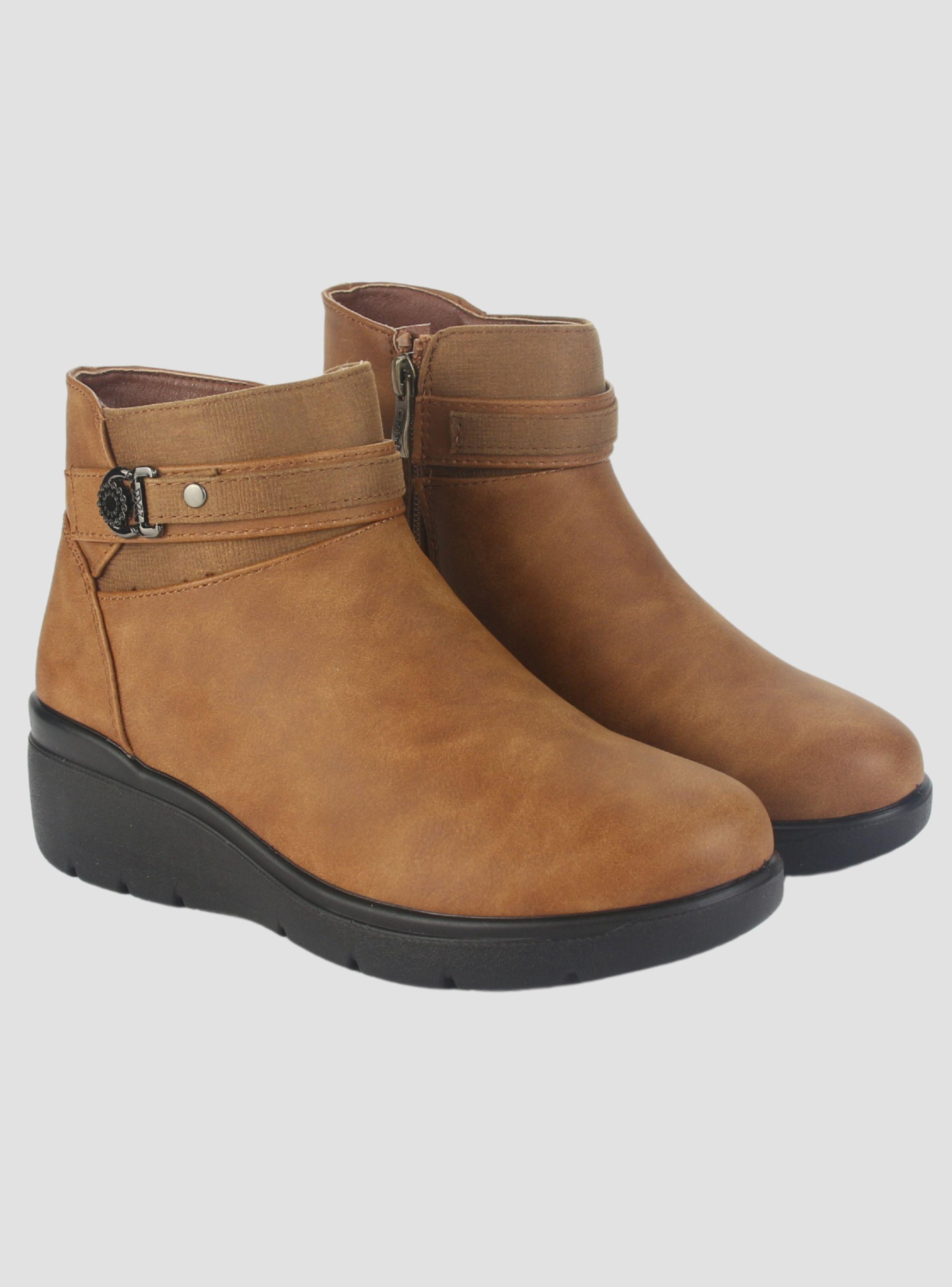 Botin Chalada Mujer Curve-5 Tostado Casual-4