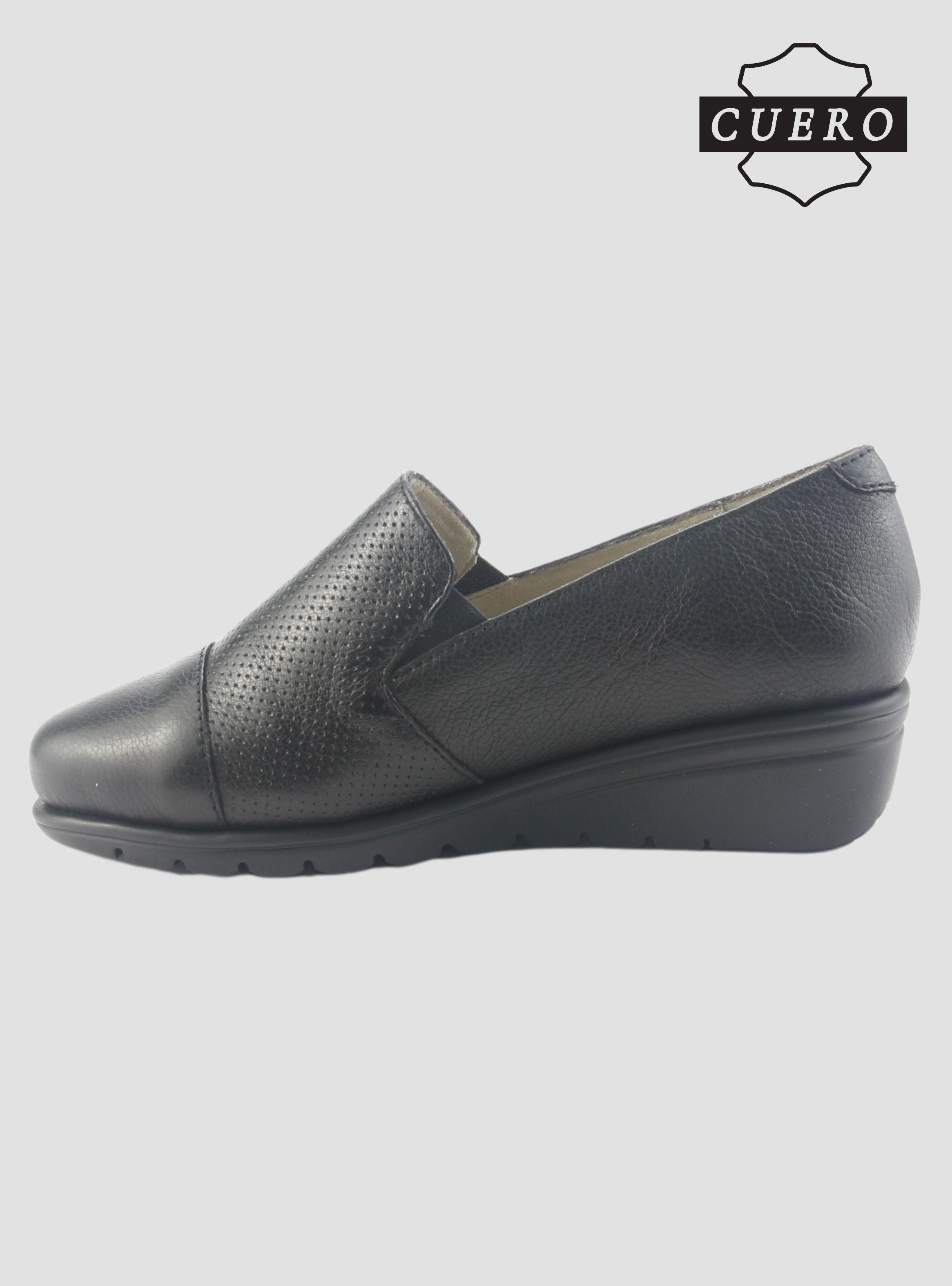 Zapato de Cuero Chalada Mujer Casia-1 Negro Casual-2
