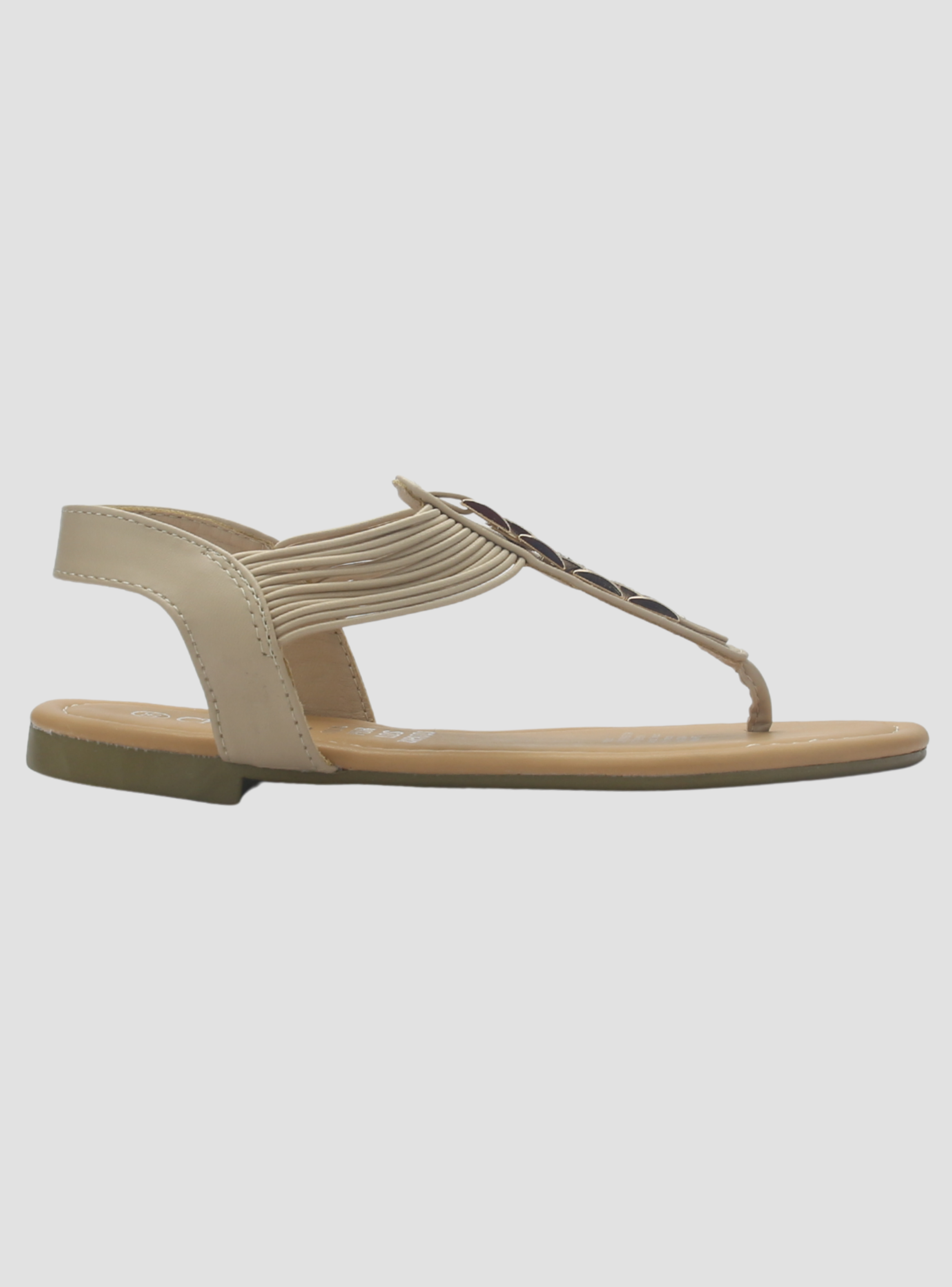Sandalia Chalada Mujer Call-2 Beige Plano-0
