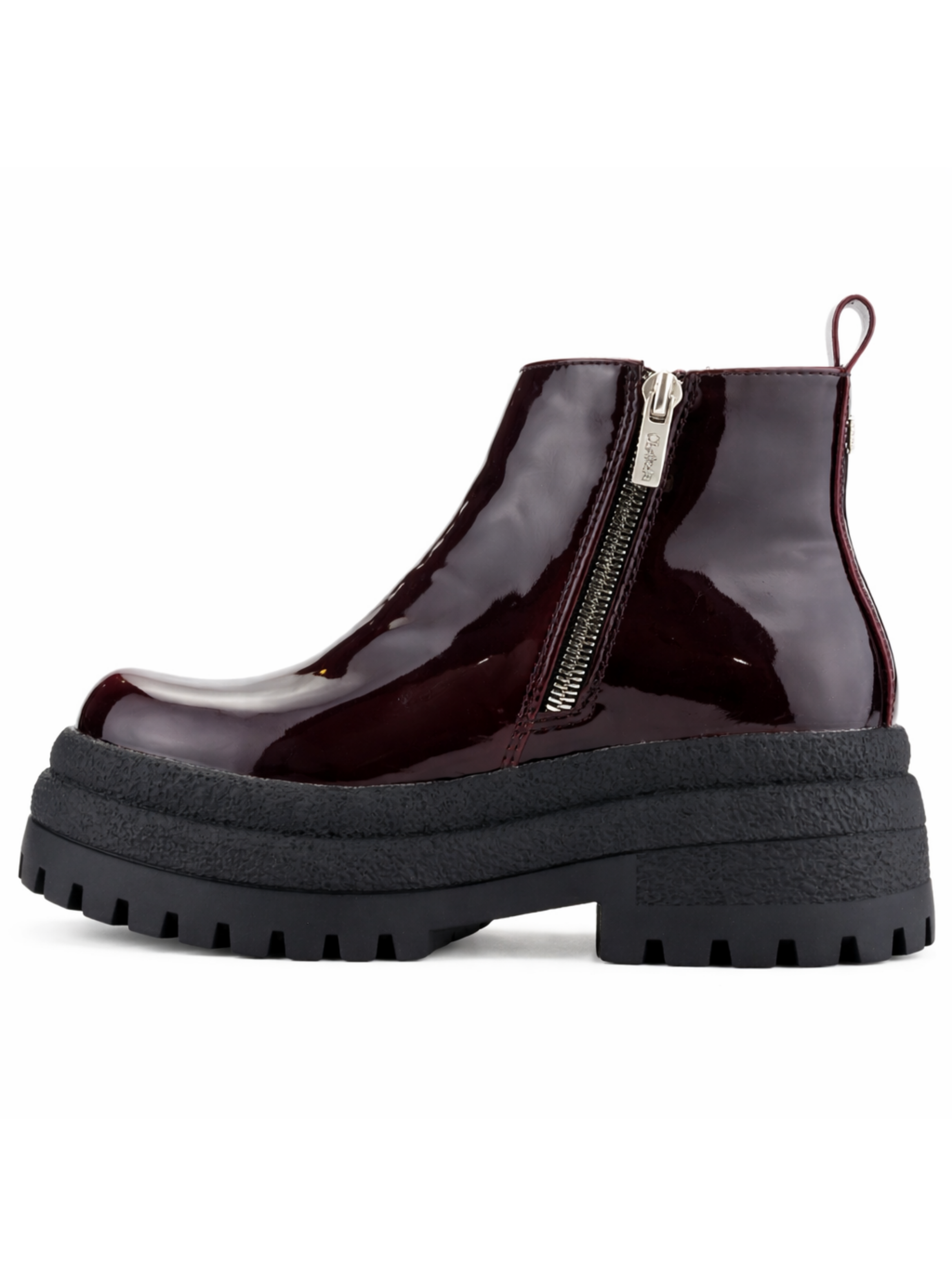 Botin Burdeo Mujer Casual Chalada Krepin-1