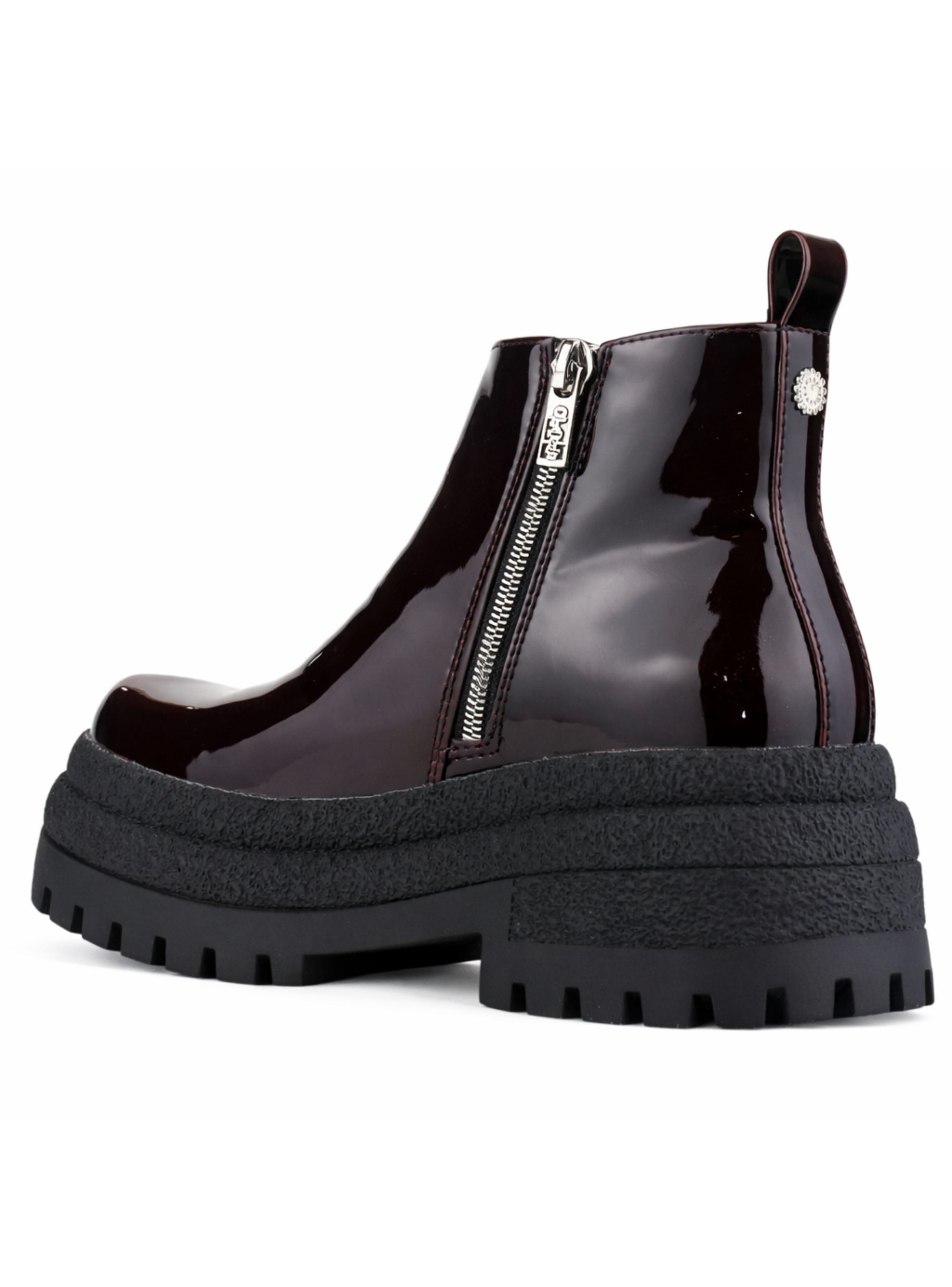Botin Burdeo Mujer Casual Chalada Krepin-3
