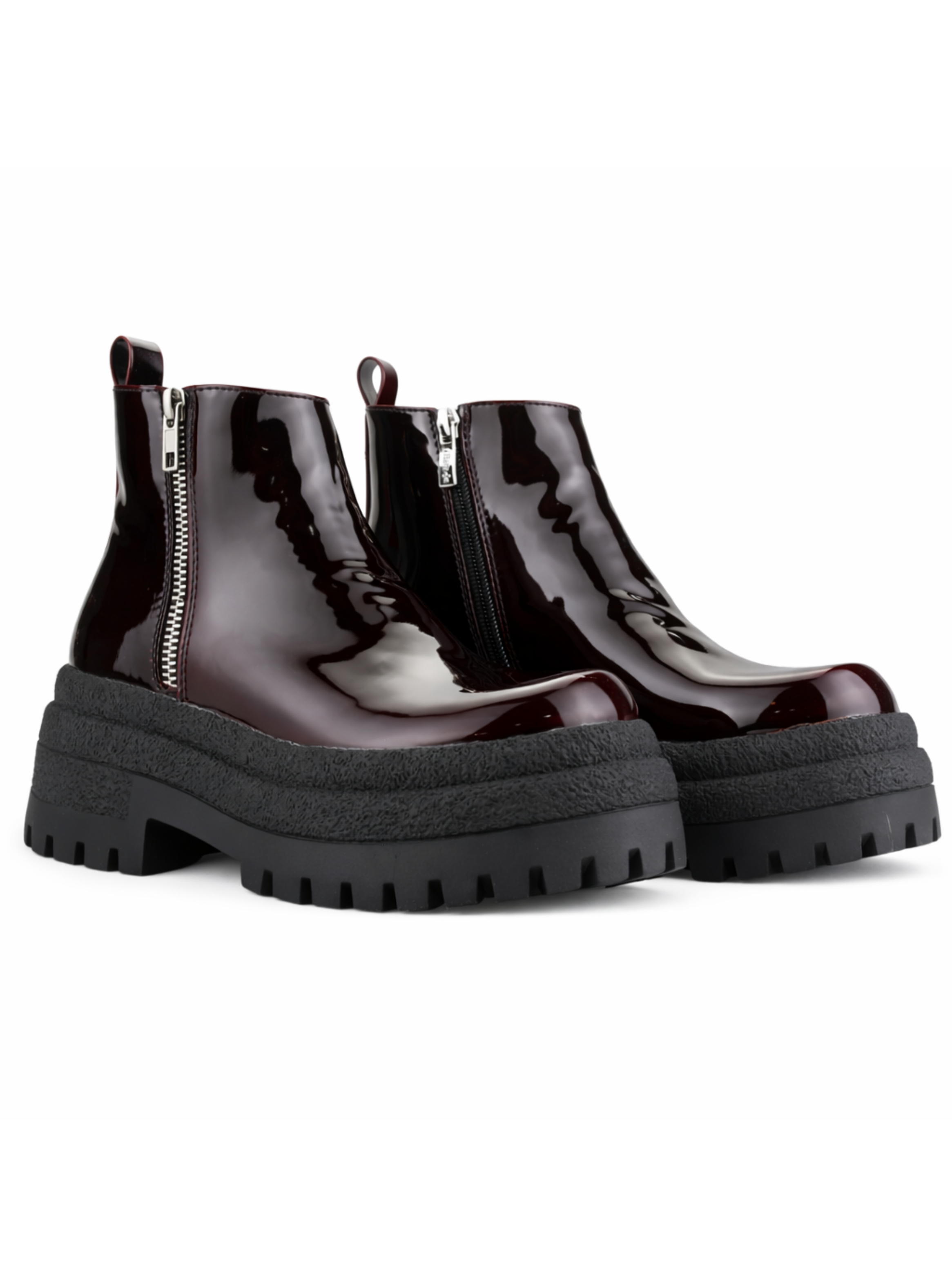 Botin Burdeo Mujer Casual Chalada Krepin-4