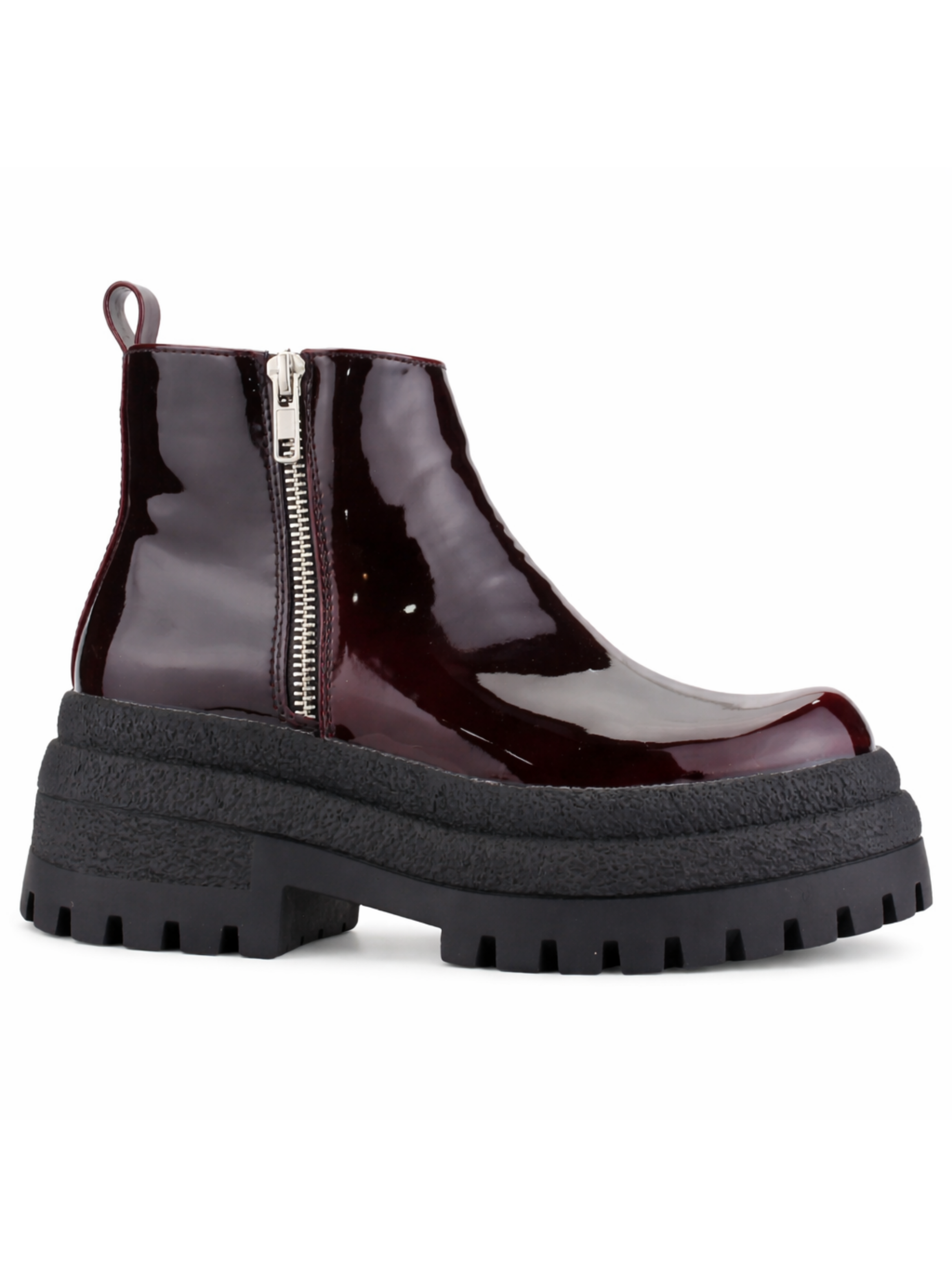 Botin Burdeo Mujer Casual Chalada Krepin-1