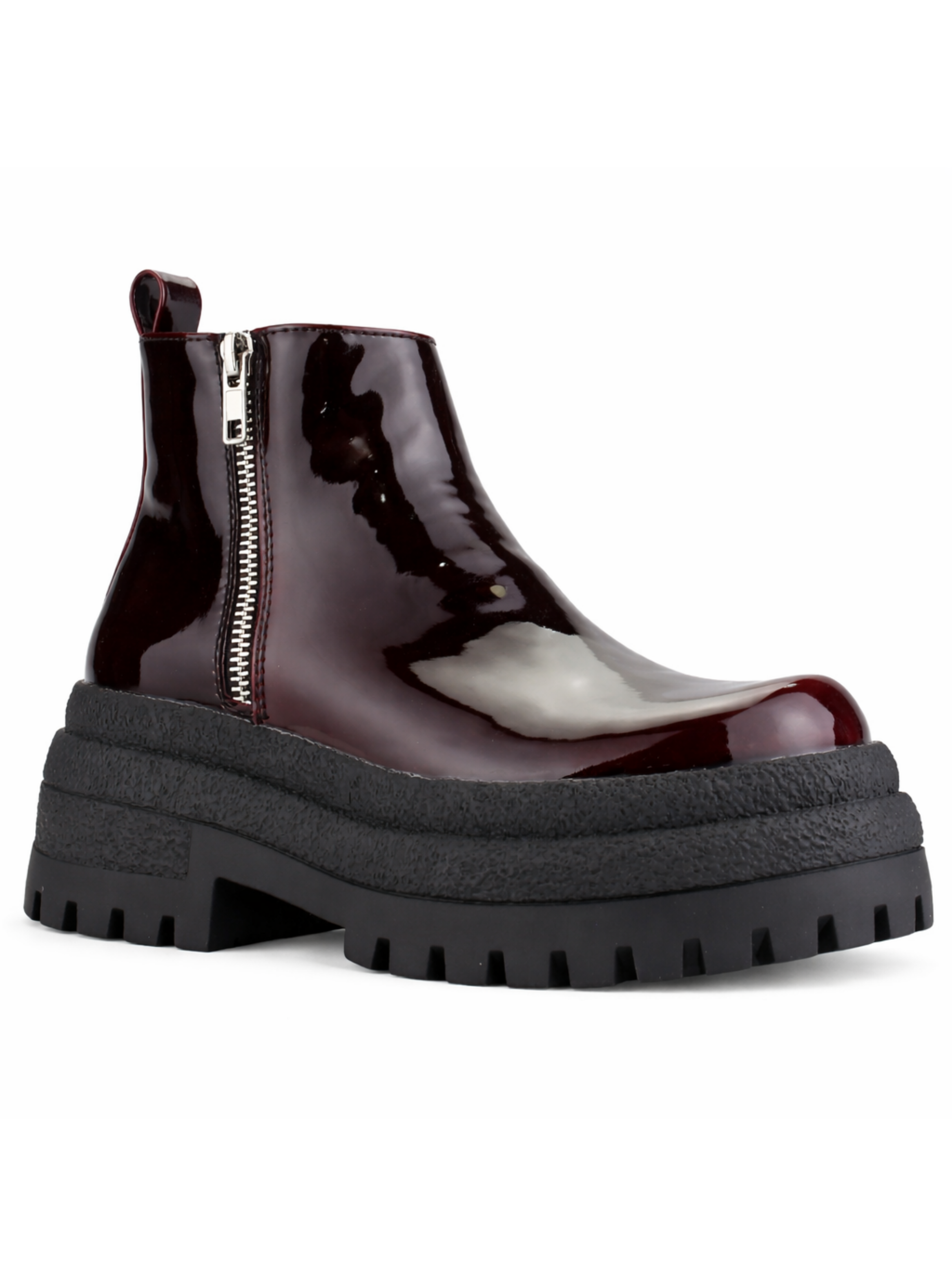 Botin Burdeo Mujer Casual Chalada Krepin-4