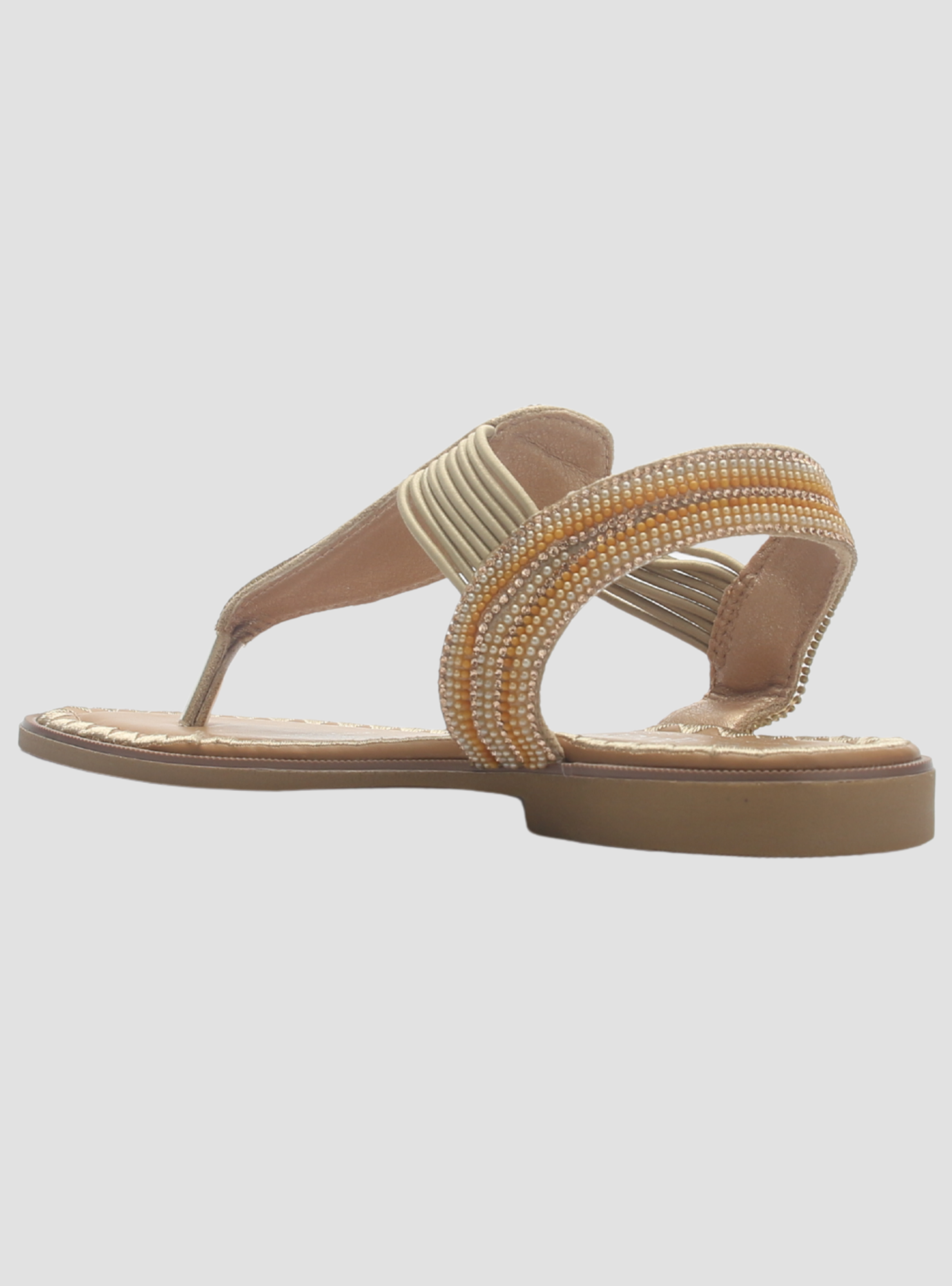 Sandalia de mujer Beige Casual Chalada Greca-67-3