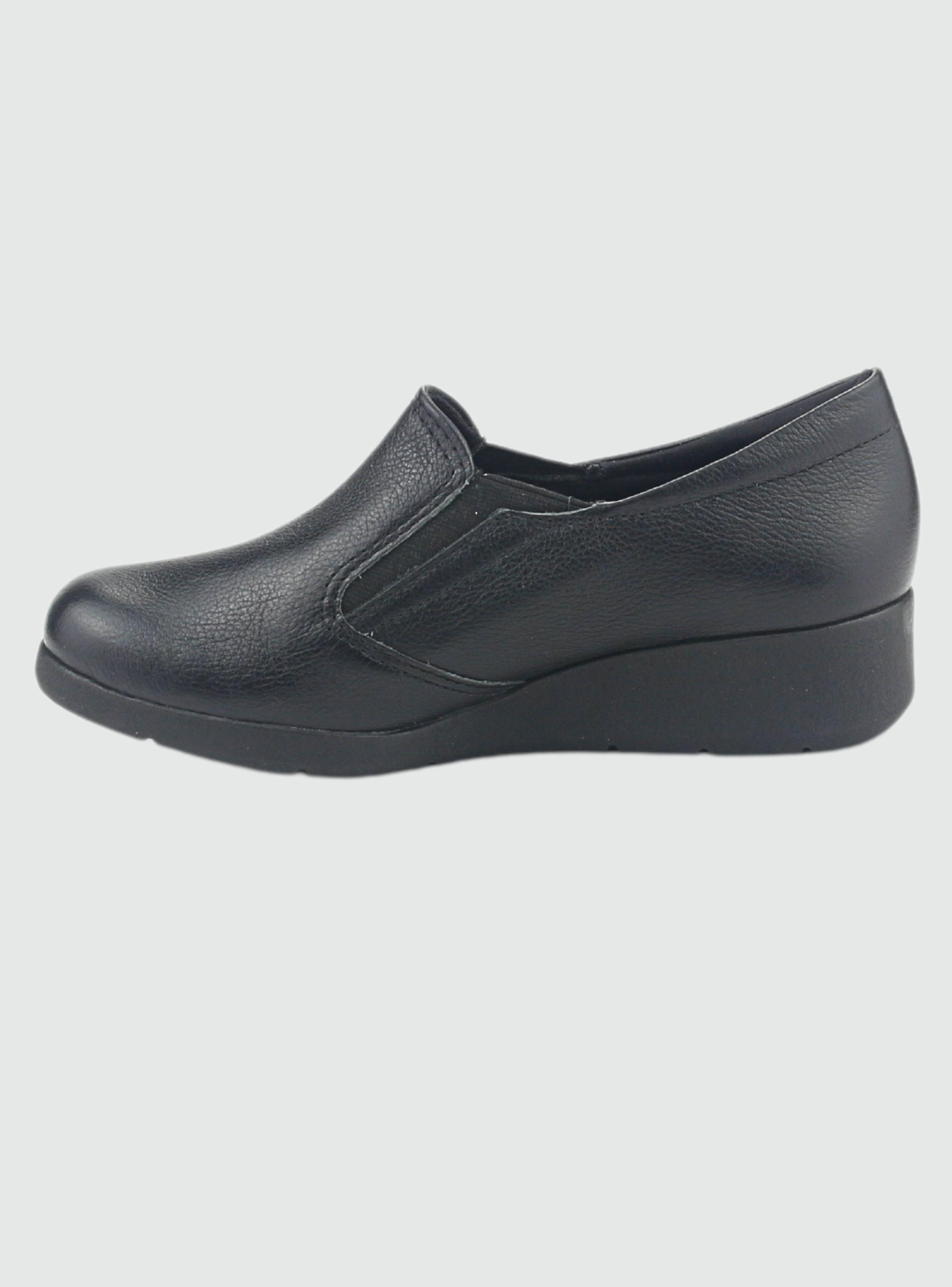 Mocasin Comfortflex Mujer 2493303 Negro Casual-1