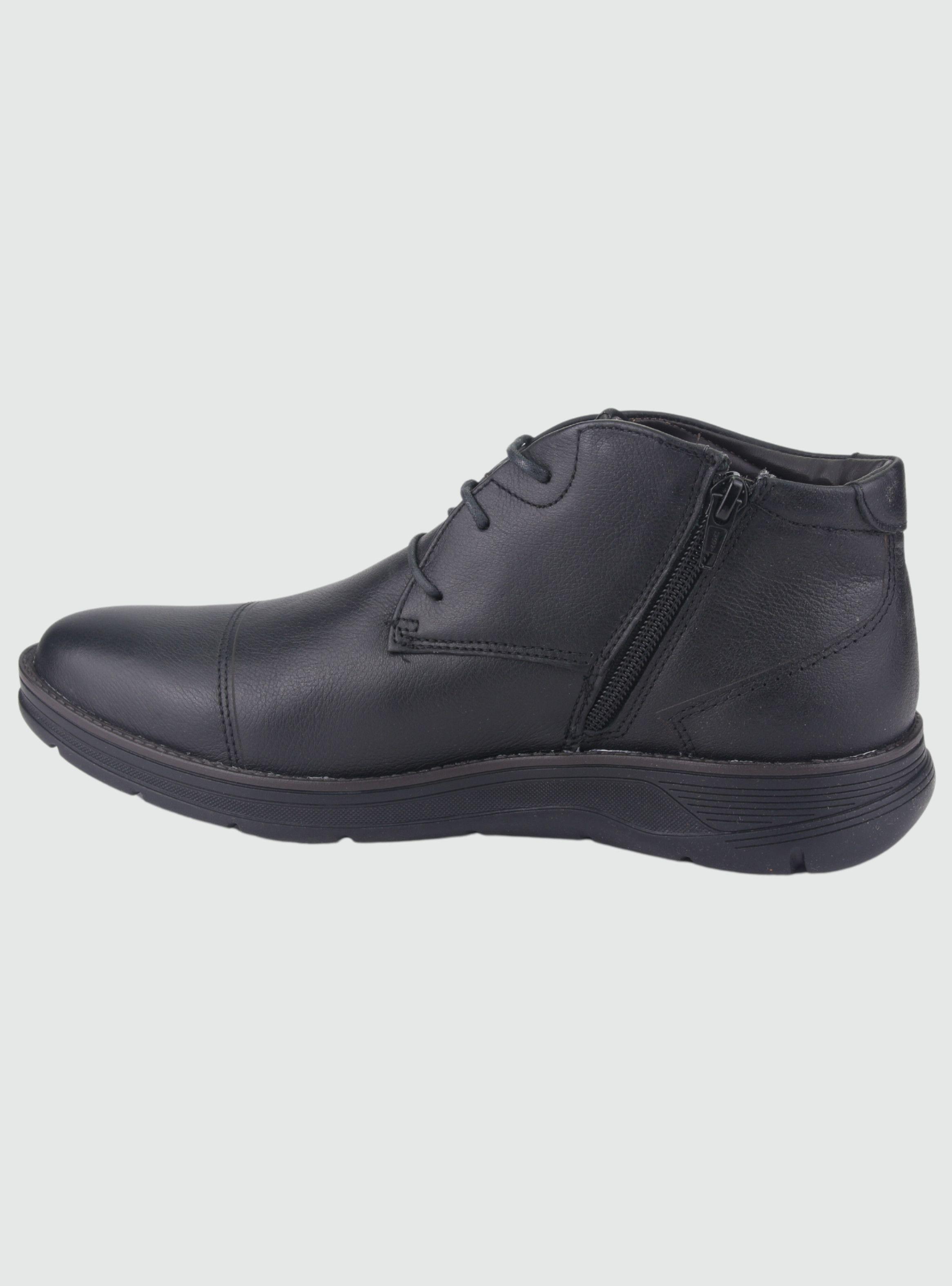 Botin Ferracini Hombre 5542 Fluence Negro/Negro Casual-1
