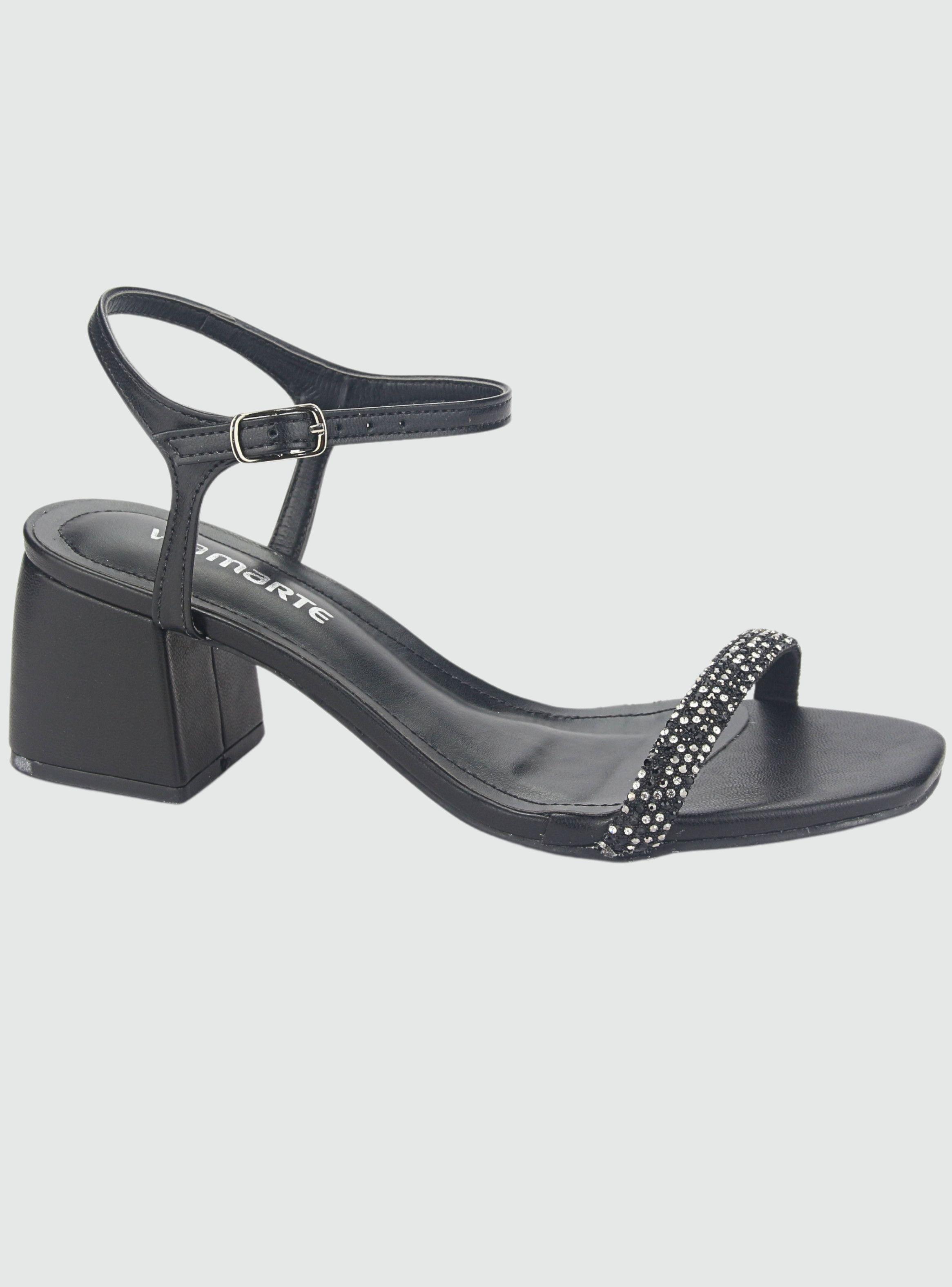 Sandalia Via Marte Mujer 23-9707 Preto Casual-0