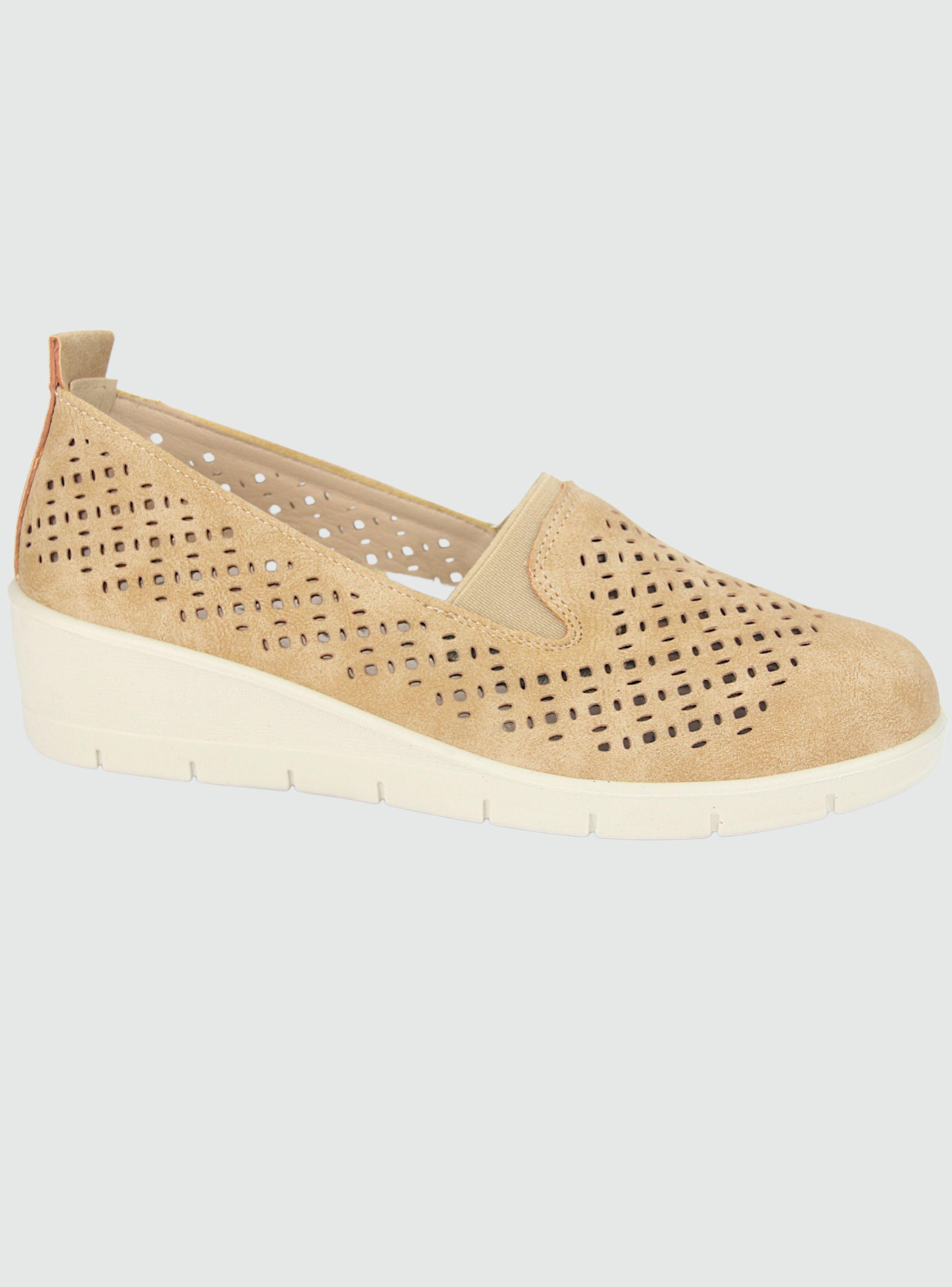 Mocasin Chalada Mujer Ditter-1 Beige Casual-0