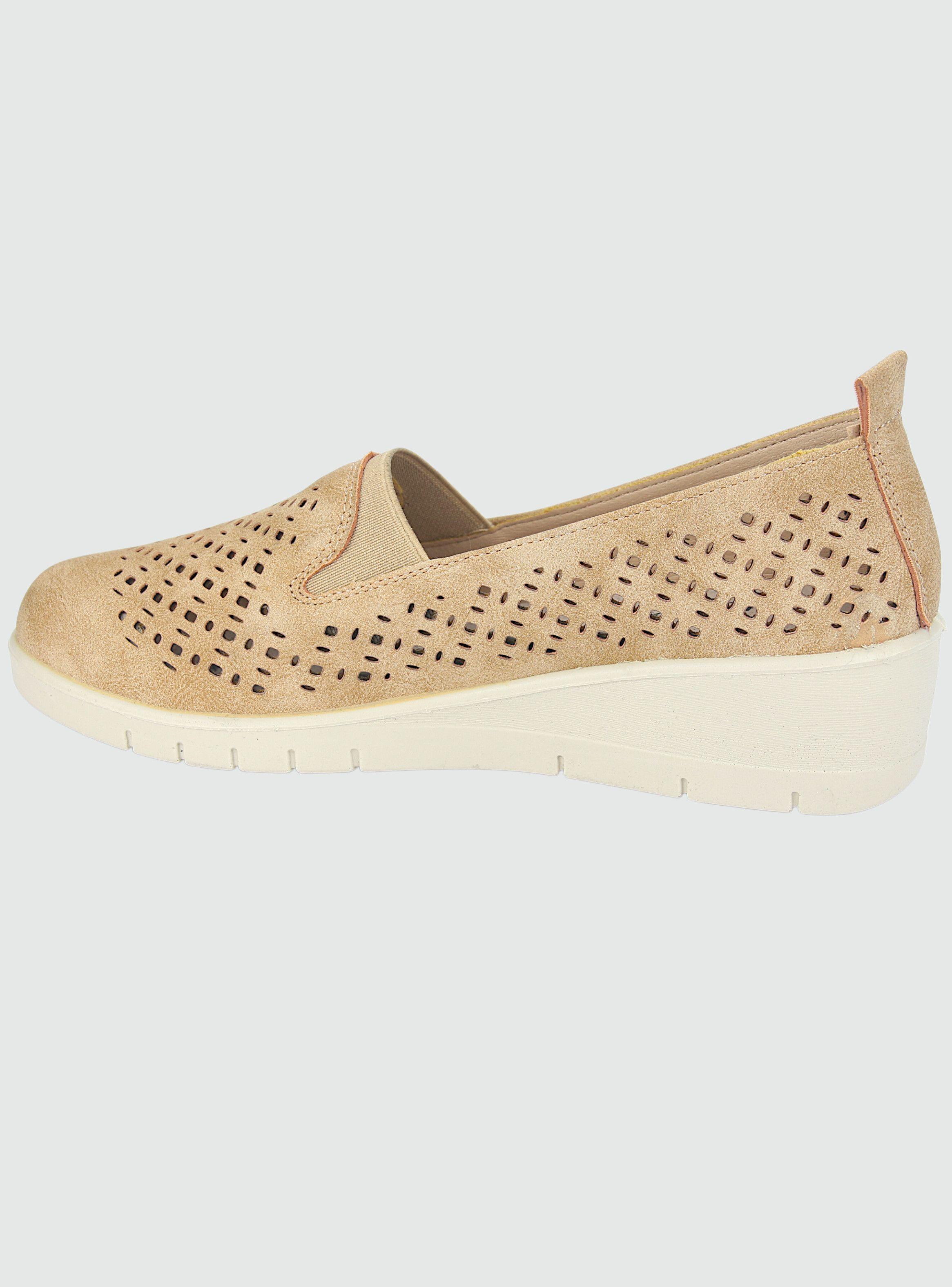 Mocasin Chalada Mujer Ditter-1 Beige Casual-1