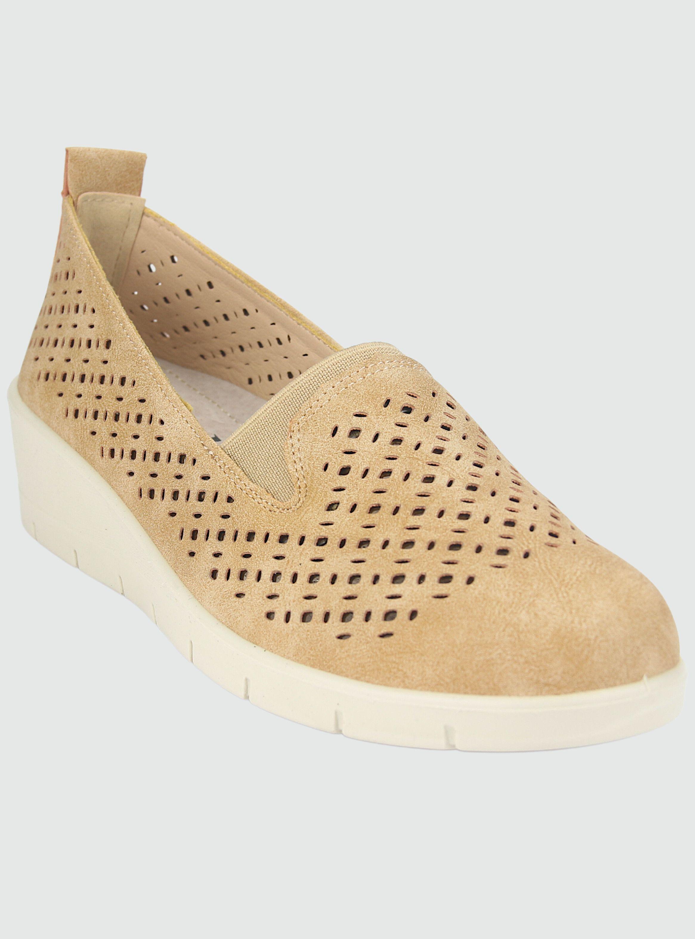 Mocasin Chalada Mujer Ditter-1 Beige Casual-2