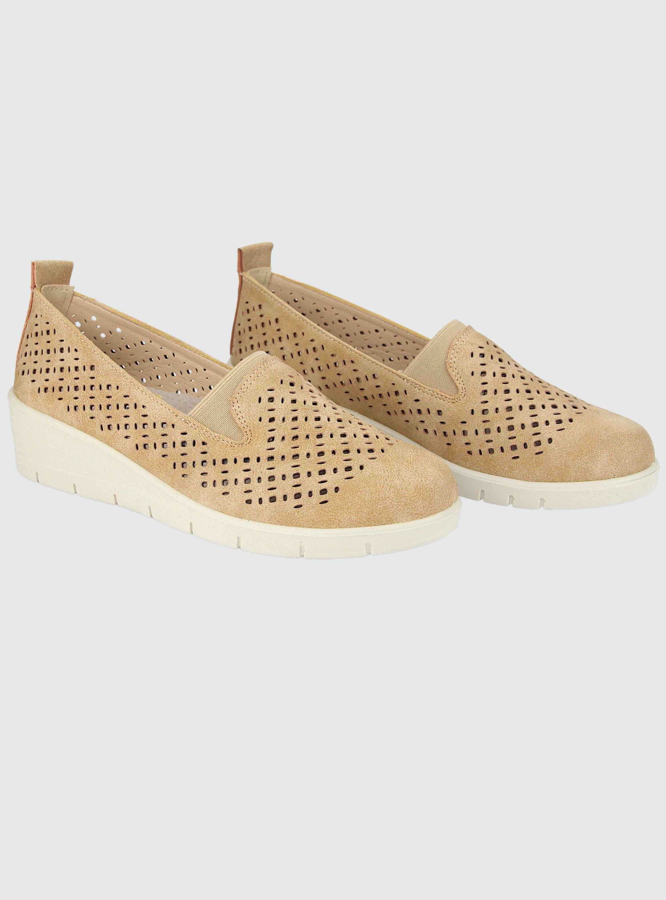 Mocasin Chalada Mujer Ditter-1 Beige Casual-4