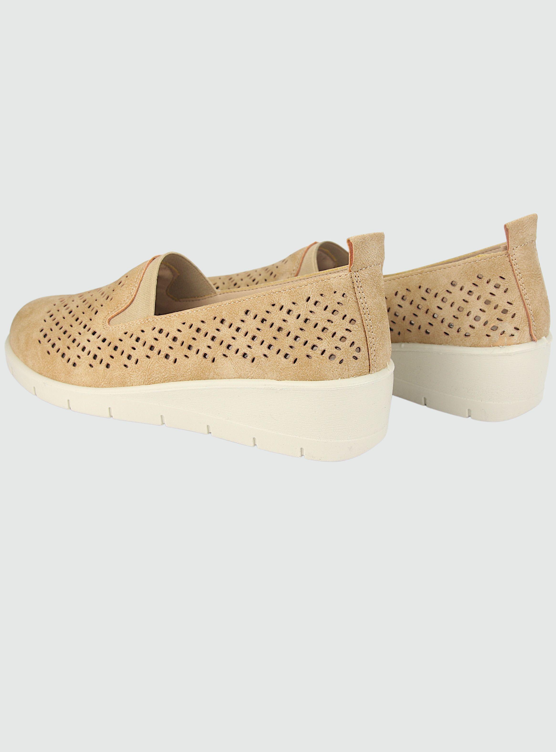 Mocasin Chalada Mujer Ditter-1 Beige Casual-5