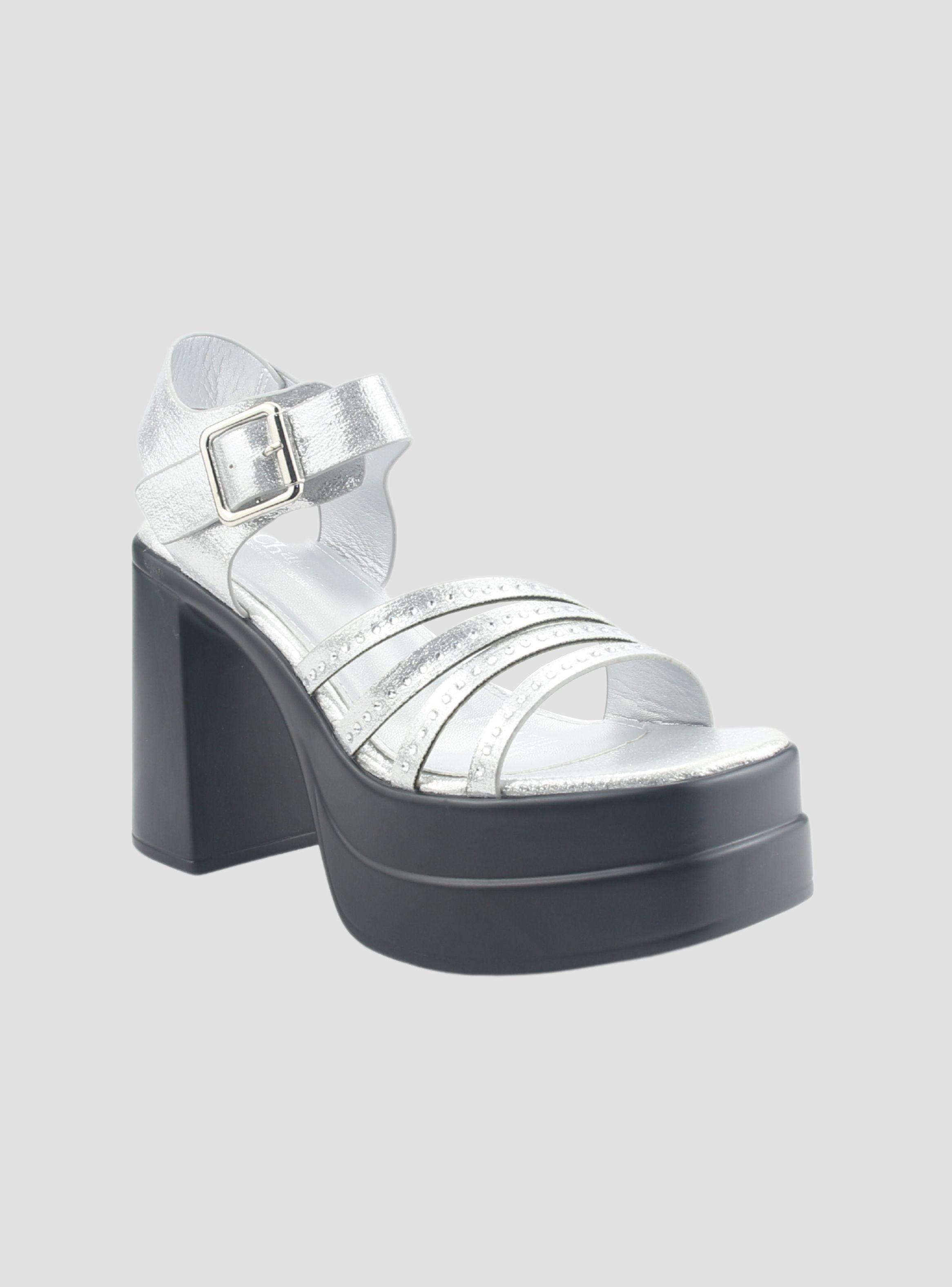Sandalia Chalada Mujer Vizze-2 Plateado Casual-2