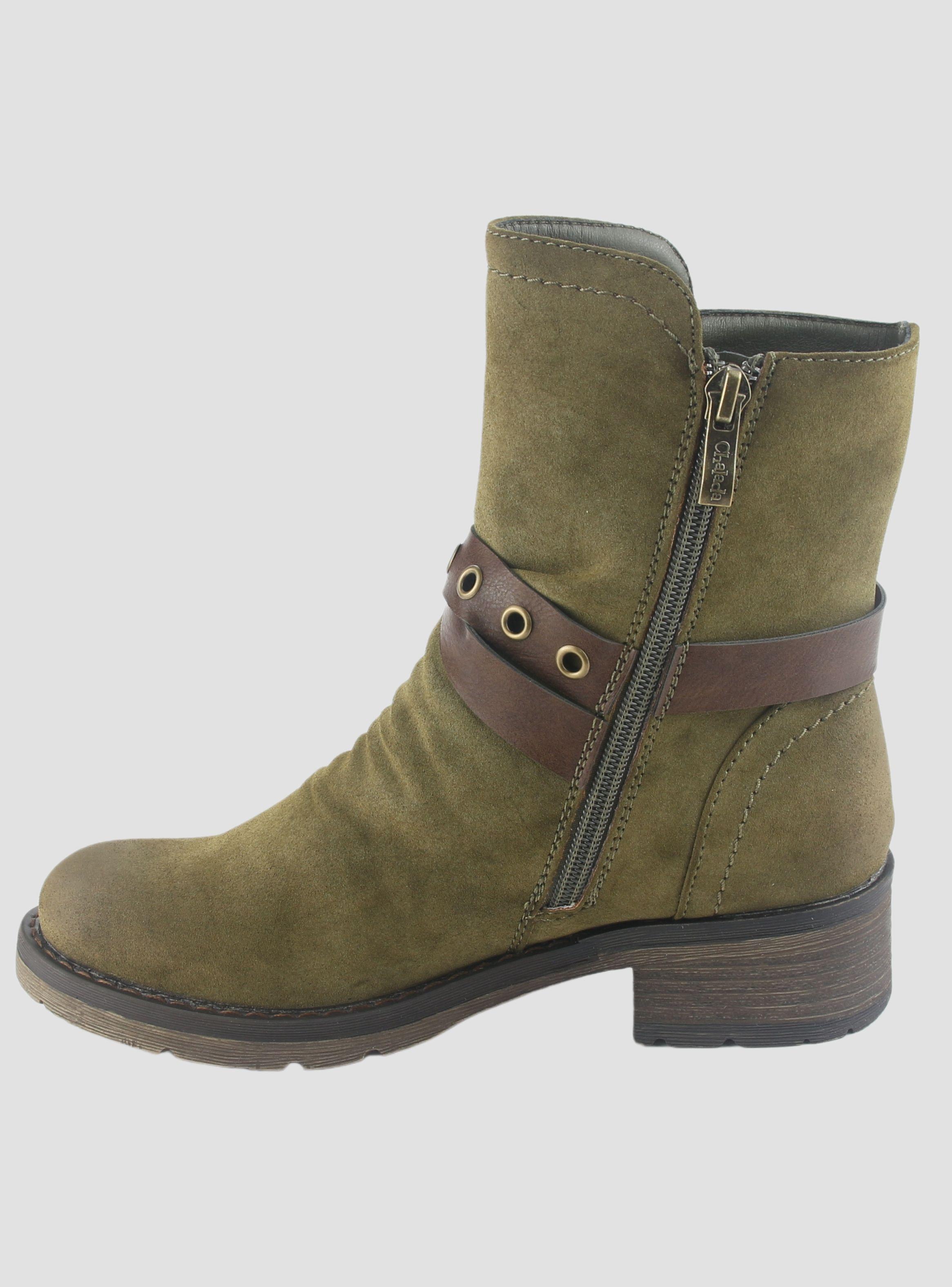 Botin Chalada Mujer Torri-29 Oliva Casual-1
