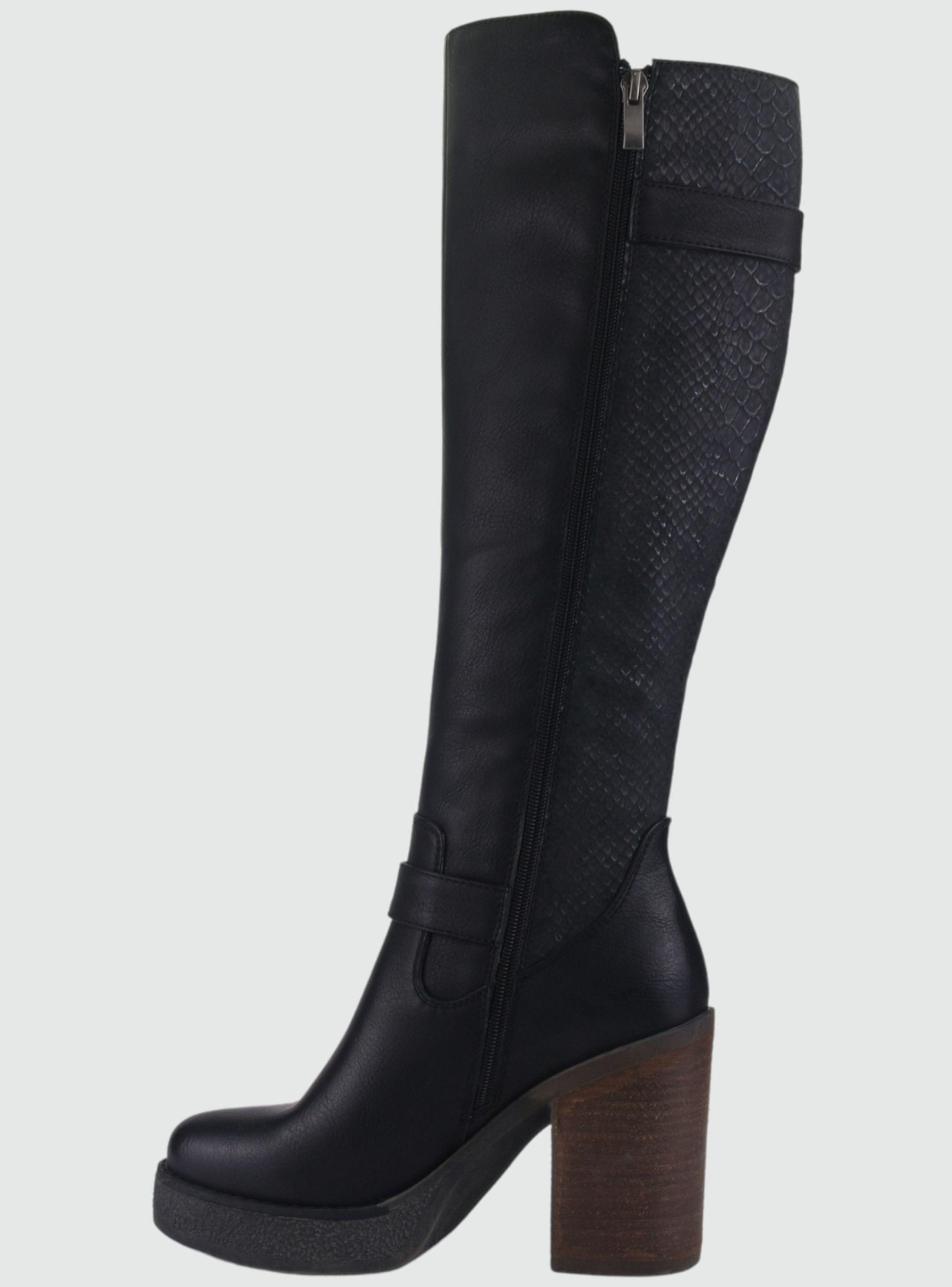 Bota Chalada Mujer Ella-11 Negro Casual-1