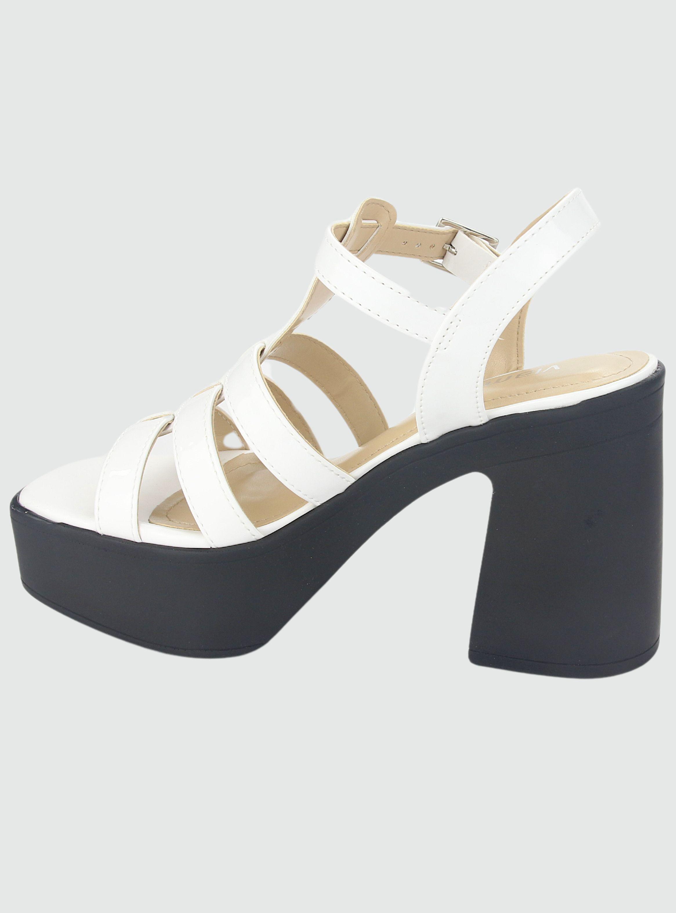 Sandalia Via Marte Mujer 23-11104 V Branco Casual-1