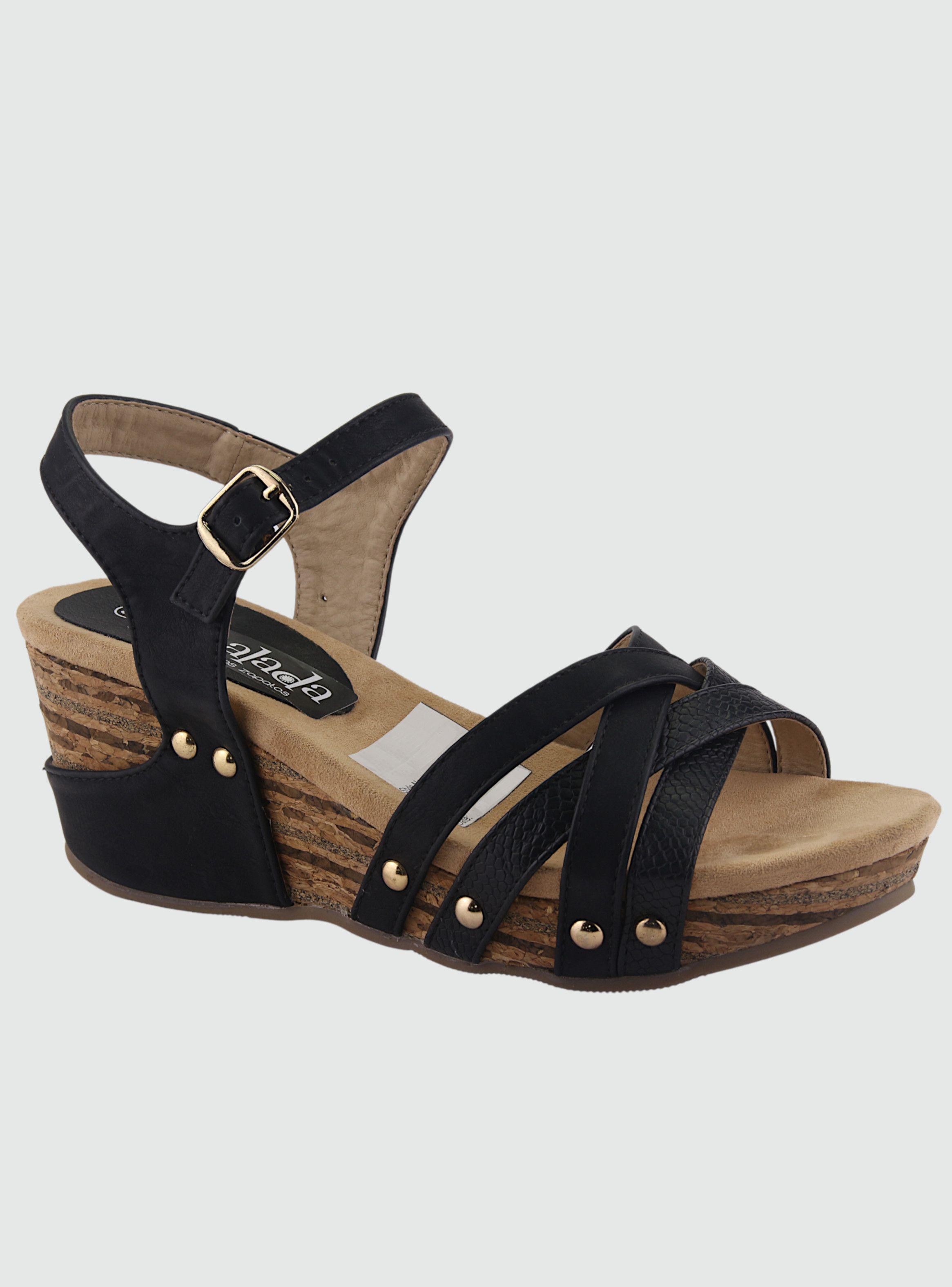 Sandalia Dorette Mujer Pasco-25 Negro Plataforma-0