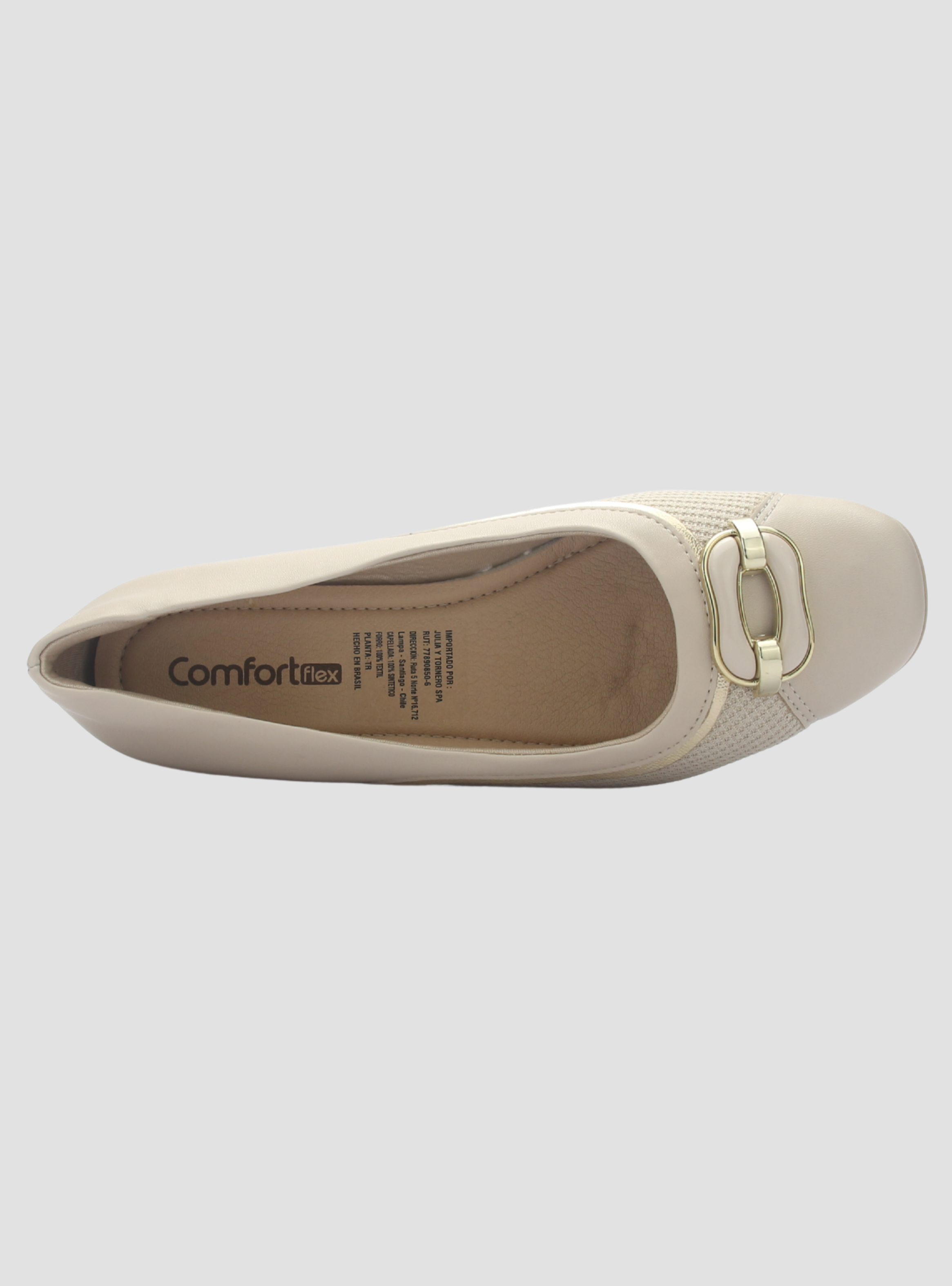 Zapato Mujer Beige Comfortflex 2595404 Casual-4