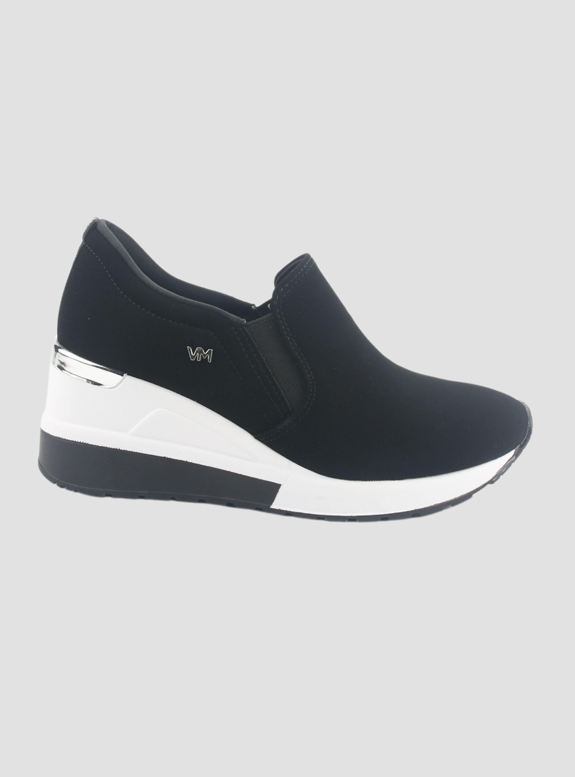 Zapatilla Via Marte Mujer 046-002-01 Negro Casual-0