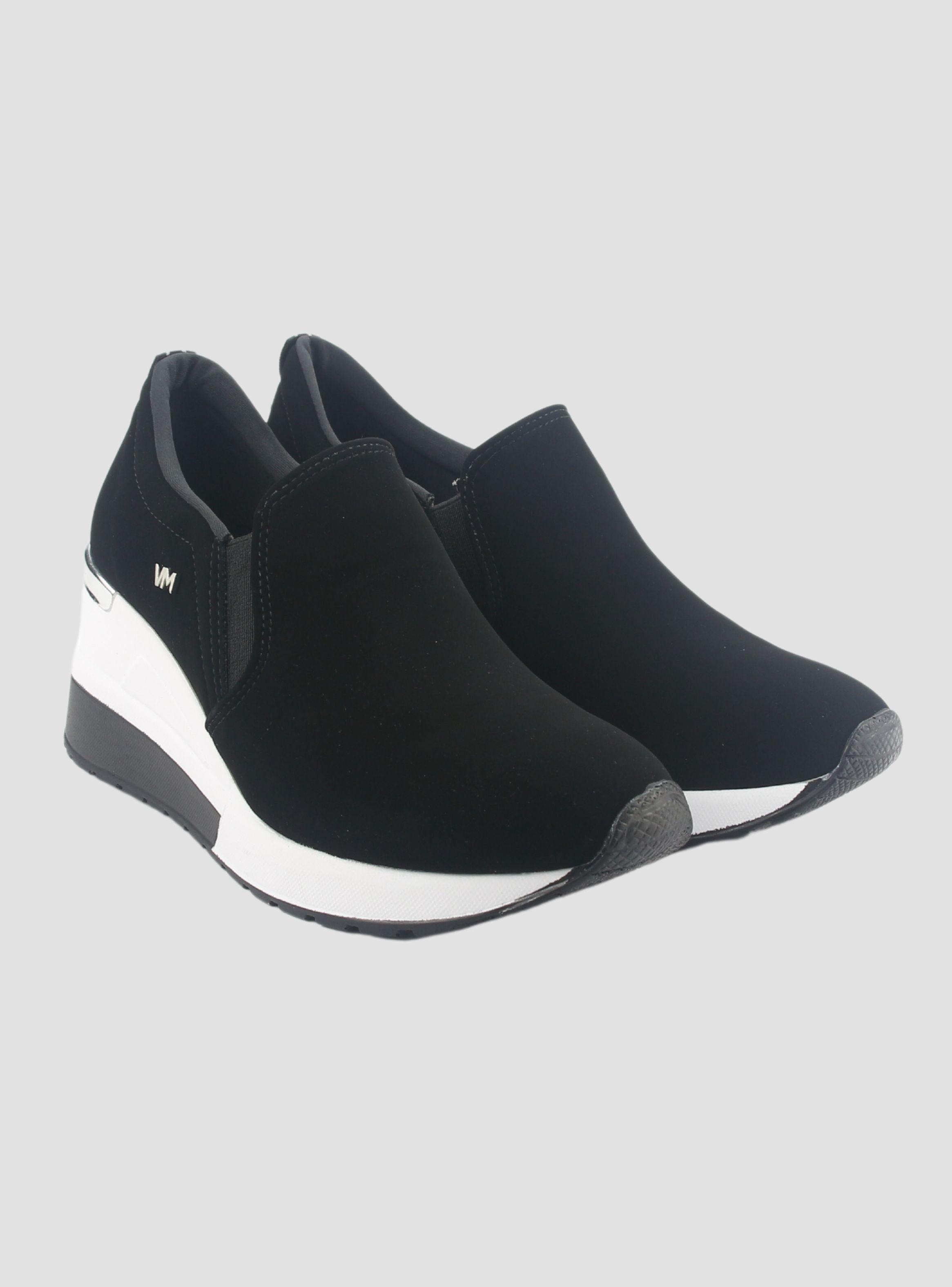 Zapatilla Via Marte Mujer 046-002-01 Negro Casual-4