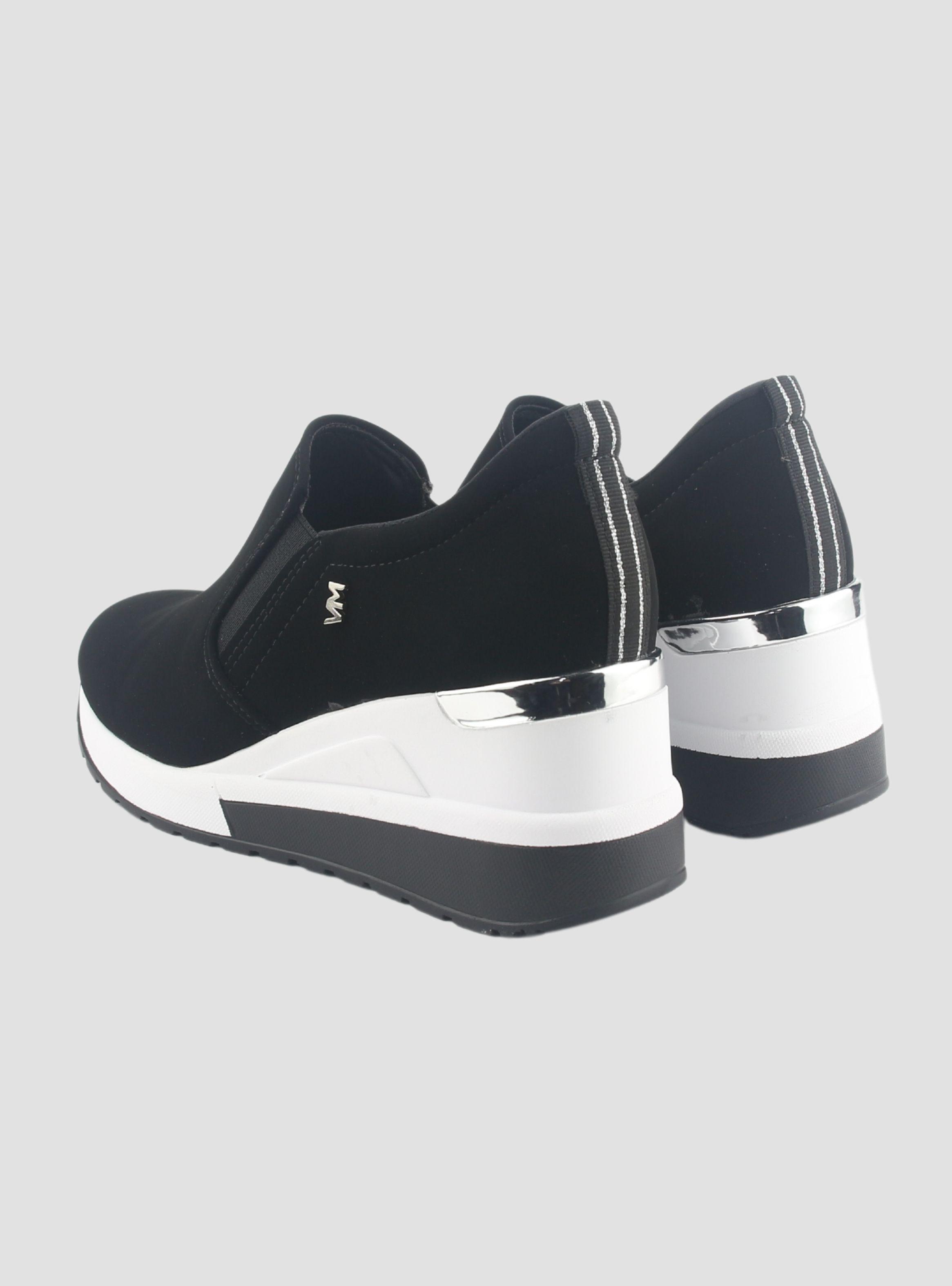 Zapatilla Via Marte Mujer 046-002-01 Negro Casual-5