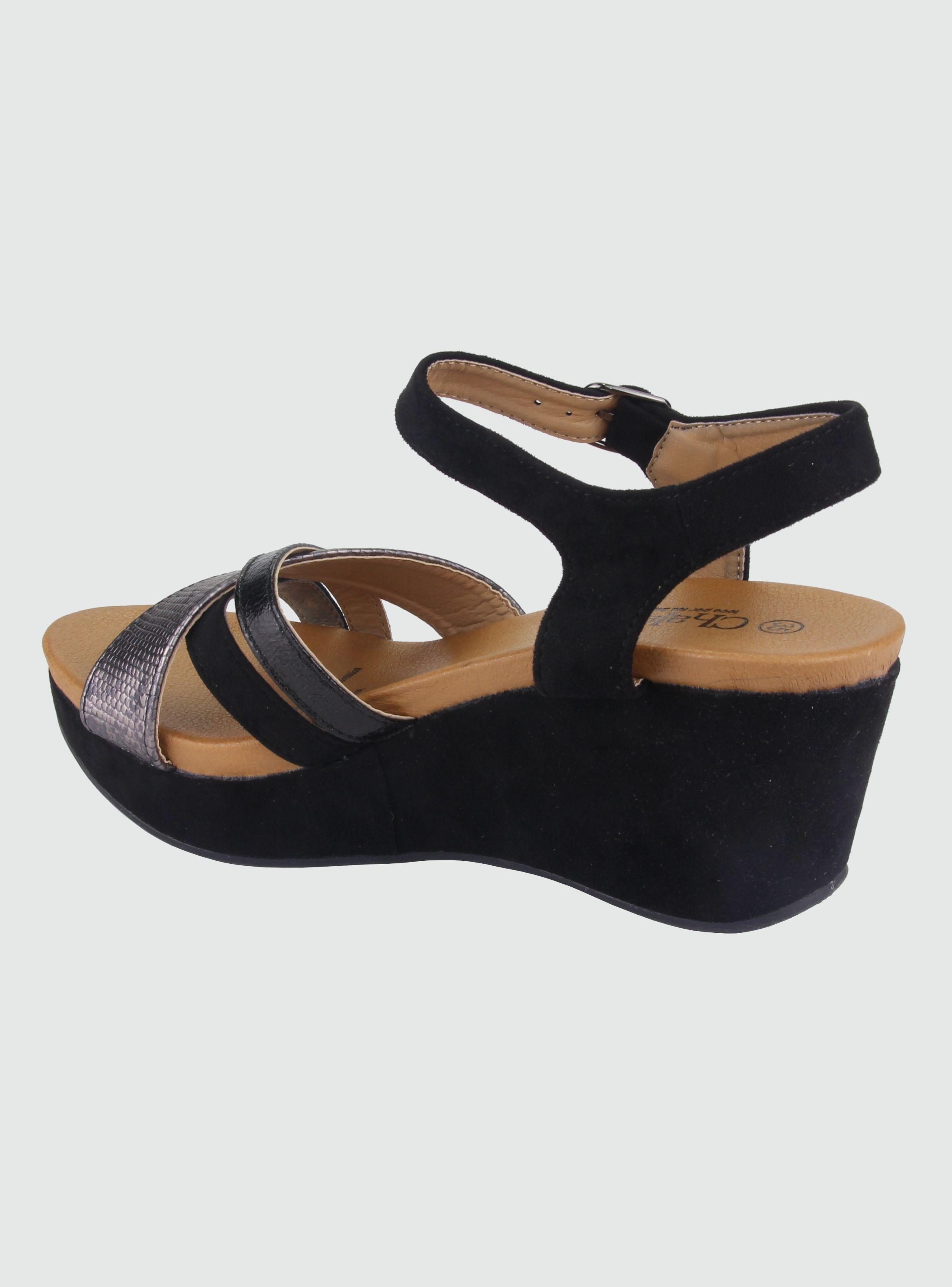 Sandalia Chalada Mujer Gitana-34 Negro Moda-1