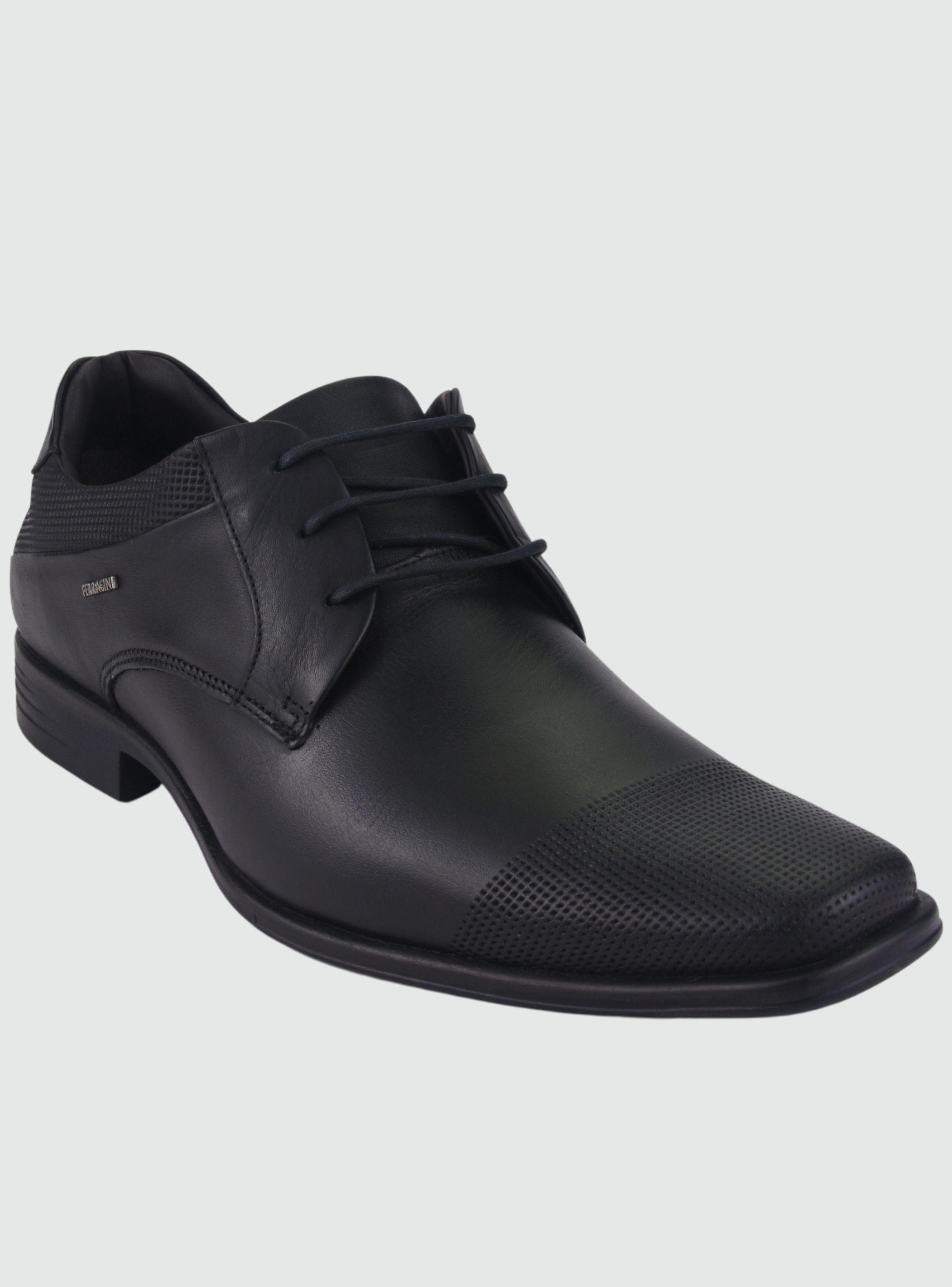 Zapato Ferracini Hombre 5047 Negro Formal-2
