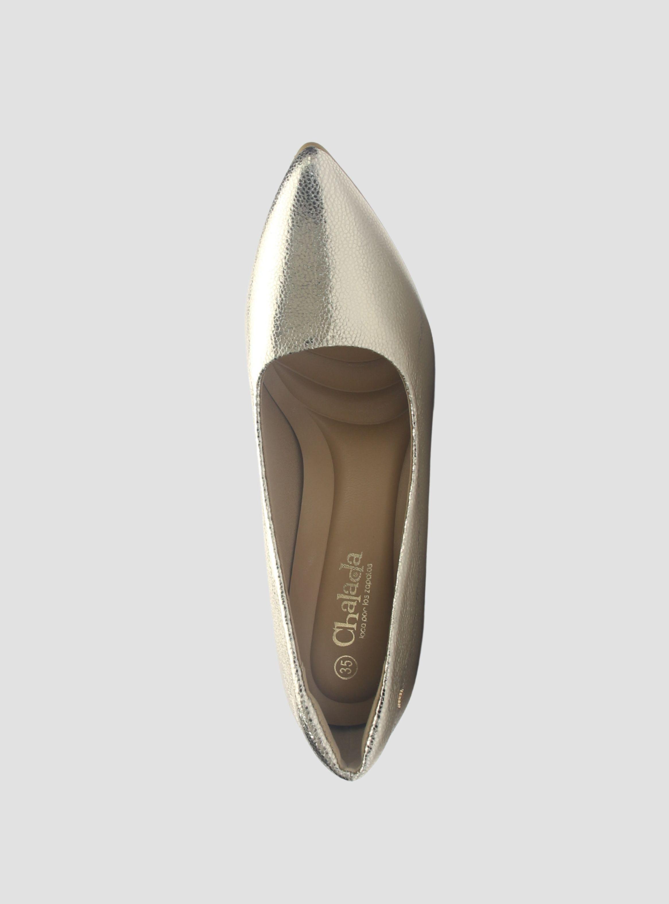 Zapato Mujer Chalada Clora-71 Dorado Casual-5